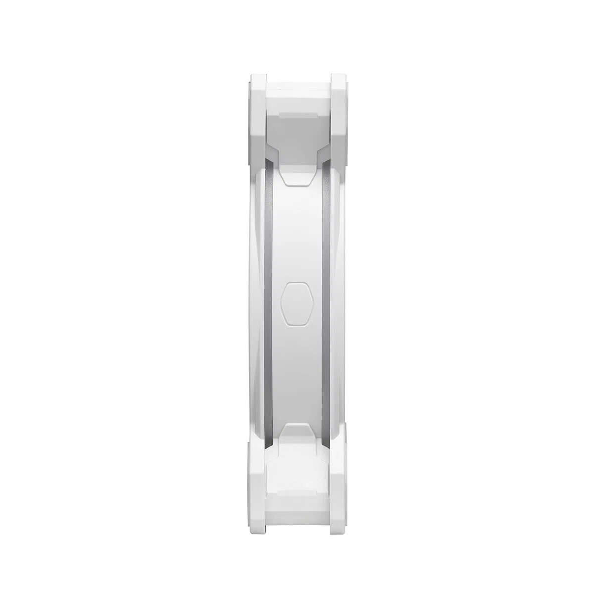 Cooler Master MasterFan MF120 Halo2 ARGB Blanc – Boîtier et ventilateur de refroidissement, éclairage RVB adressable à double anneau, roulement de fusil, lames d'équilibrage d'air élargies, protection