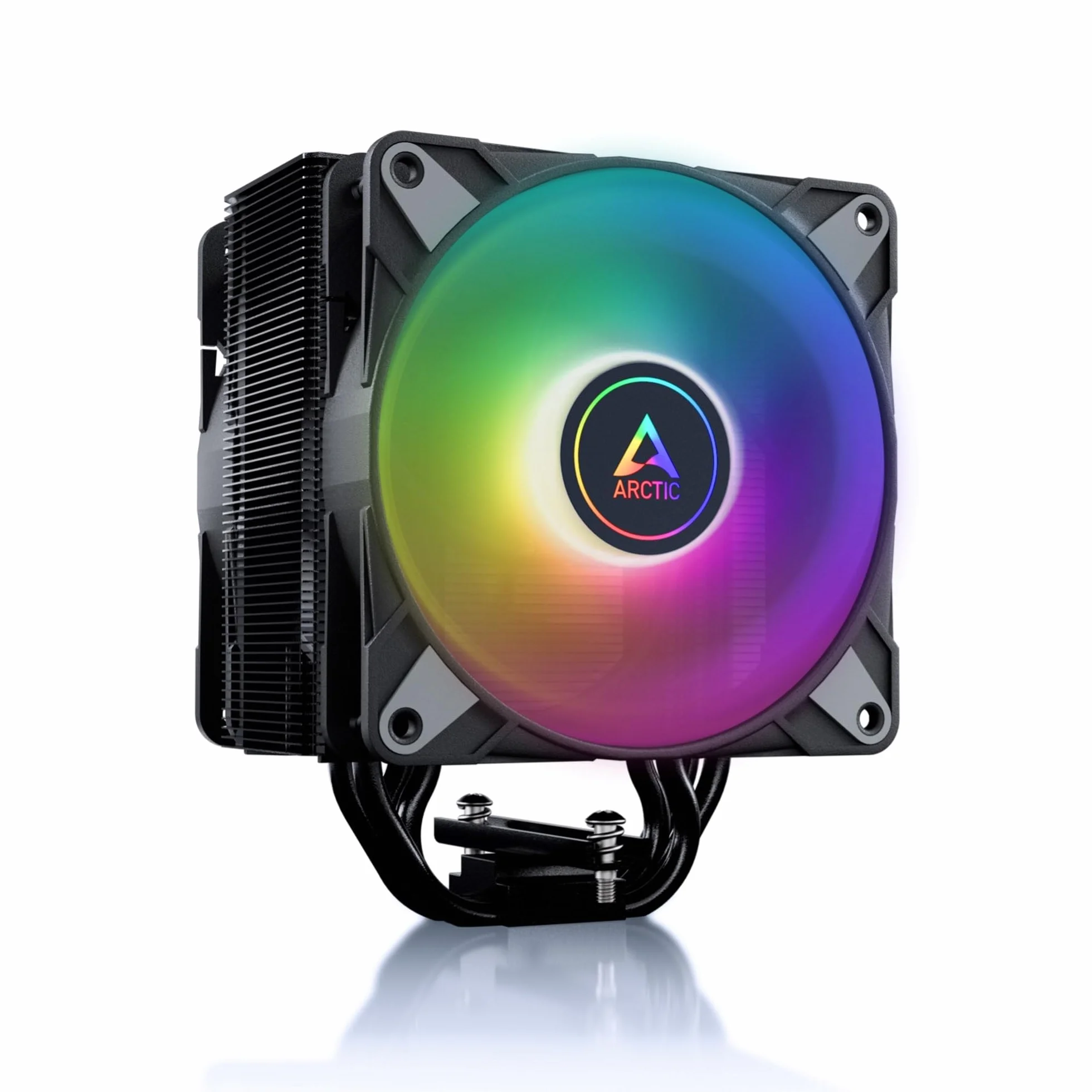 ARCTIC Freezer 36 A-RGB - Refroidisseur CPU monotour avec push-pull, deux ventilateurs P 120 mm à pression optimisée et éclairage ARGB, roulement fluidodynamique, 200-1800 rpm, incl. MX-6 - noir