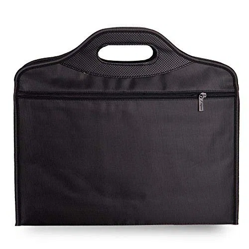 Professionnel Serviette Classeur Porte-Documents/Tablette Sac à Main Homme Pochette Avec Poignée Format A4 Noir Cartable Collège Sacoche Portable Bag Business