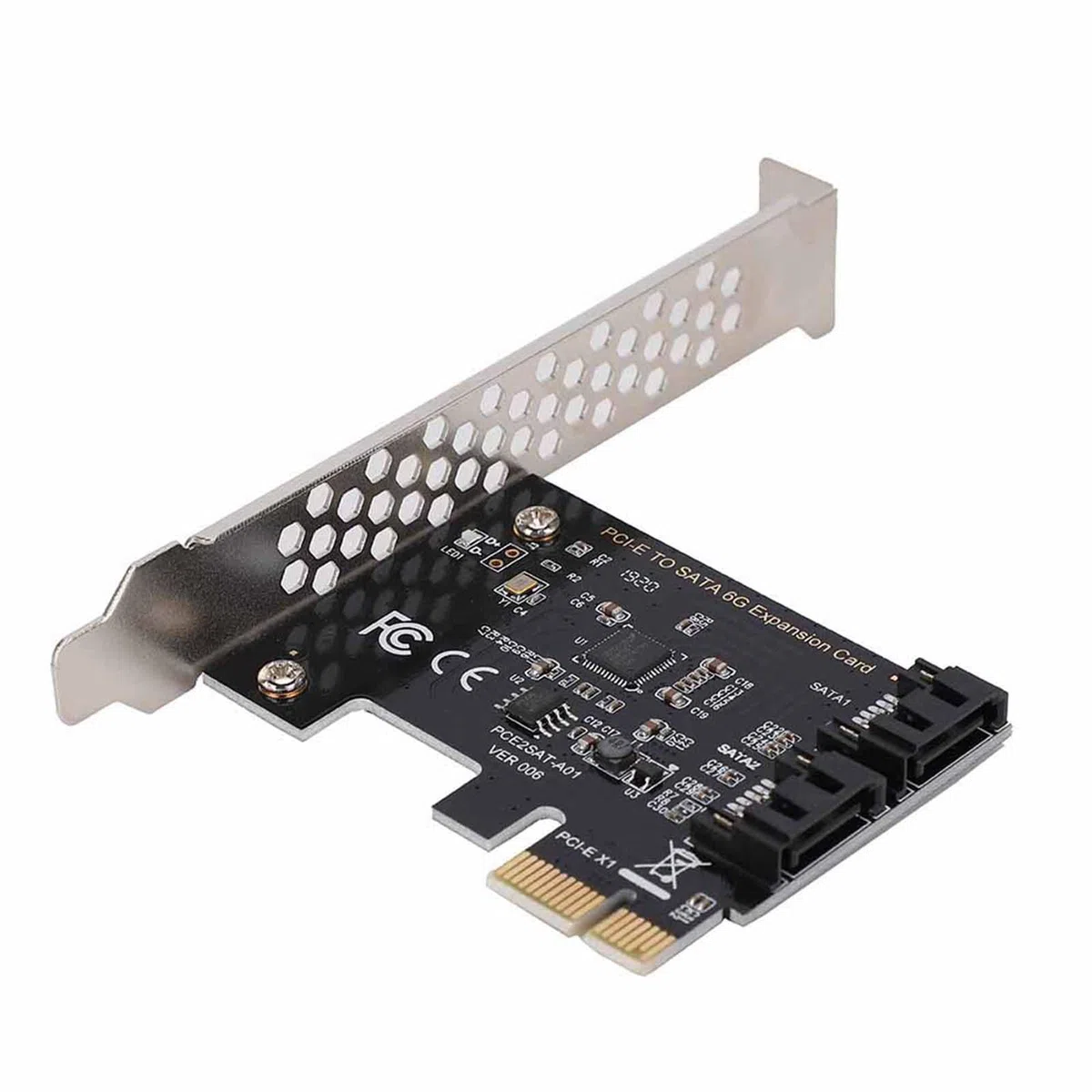 Cartes PCI-E Cartes d'extension PCI Express vers SATA 3.0 SATA III 6 Gbit/s à 2 Ports Carte d'extension de Carte contrôleur