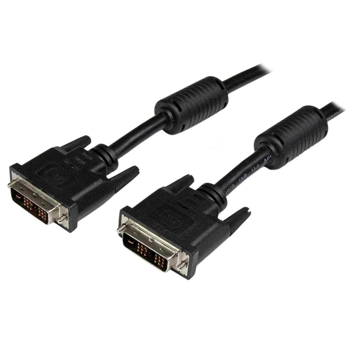 StarTech.com Câble DVI-D Single Link de 5 m - Cordon vidéo DVI vers DVI pour écran numérique - M/M - 1920x1200 - Noir (DVIDSMM5M)