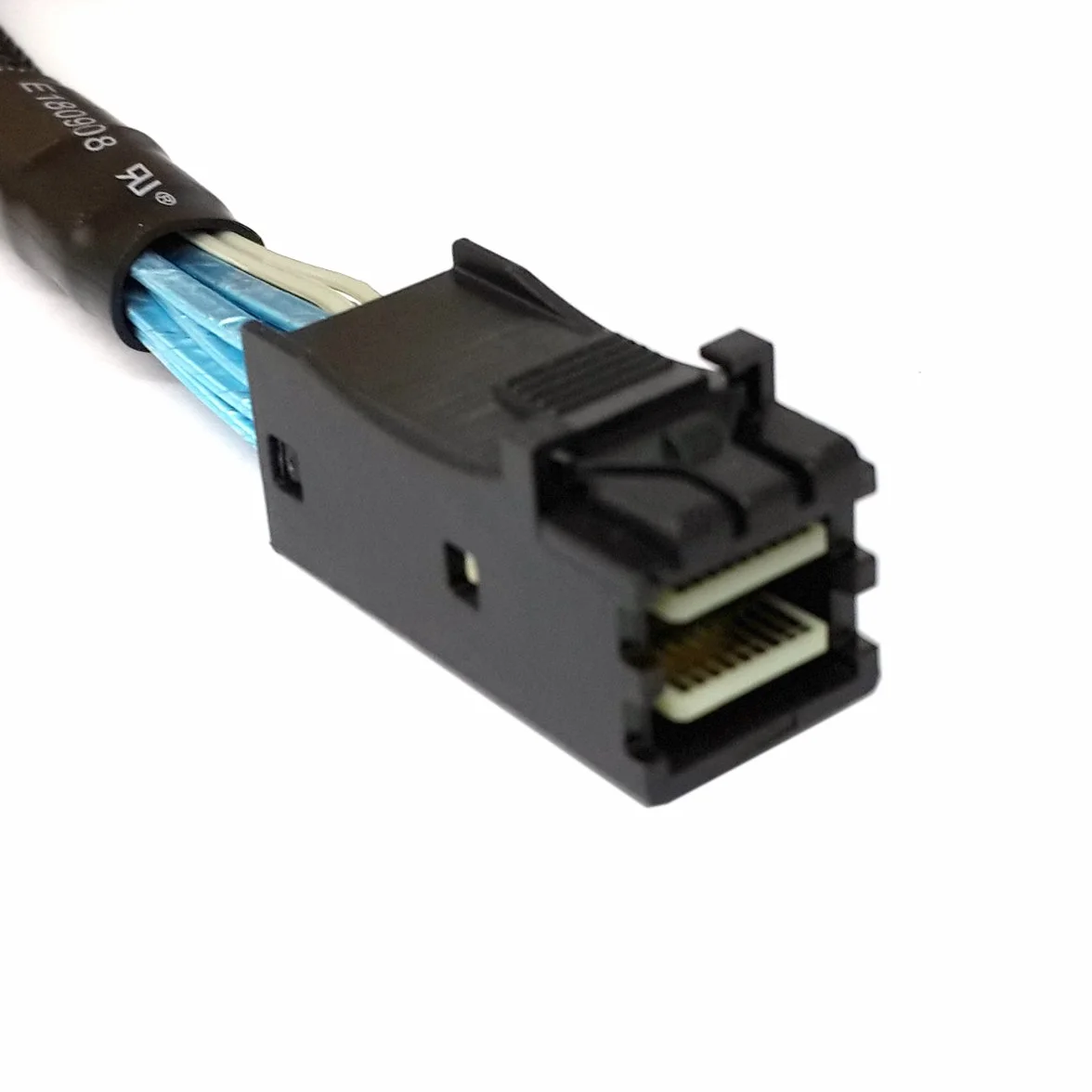 Xiwai Slimline SAS 4.0 SFF-8654 4i 38 broches hôte vers HD Mini SAS 4i SFF-8643 36 broches Câble cible 50 cm