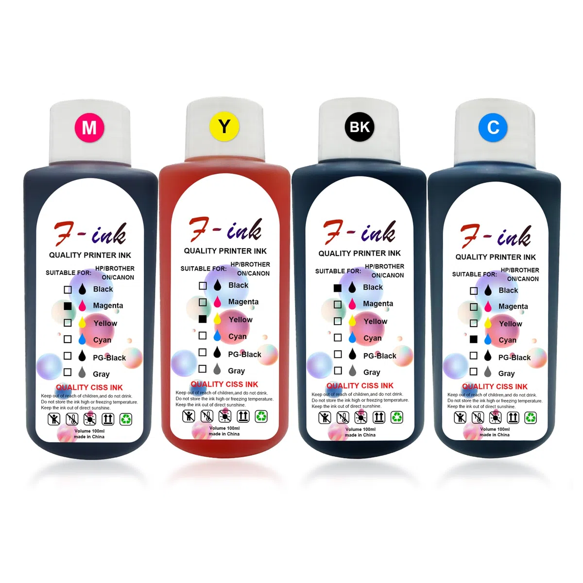 Cartouche d'encre rechargeable 29XL et encre de bouteille 4 x 100 ml compatible pour Expression Home XP-255 XP-257 XP-352 XP-355 XP-452 XP-452 XP-455 XP-245 XP-245 XP-335 XP-352 247 XP-345 XP-445