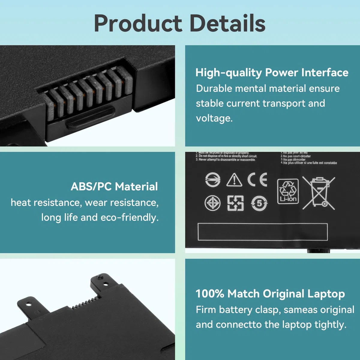 K KYUER 38Wh C21N1515 Batterie pour ASUS X756U X756UA X756UB X756UJ X756UX X756UQ X756UV X756UW X756UXM R753U R753UA R753UB R753UJ R753UQ R753UV R753UX R753UW K756U K756UB K756UJ K756UQ K756UV K756UX