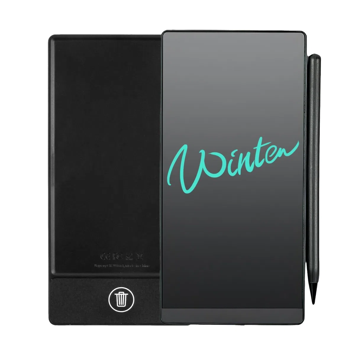 Tablette d'écriture LCD de 16,5 cm avec stylo pour adultes, bloc-notes électronique effaçable avec capteur Hall clair, bloc-notes de bureau de 16,5 cm, planche à dessin avec fonction de verrouillage