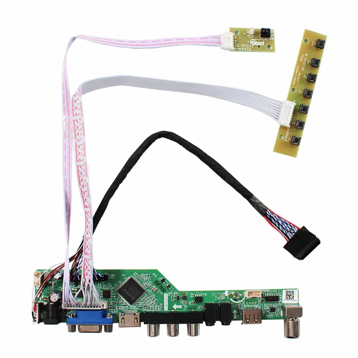 VSDISPLAY Carte Contrôleur H/D VGA USB 40Pin pour 17.3" 1600x900 | LP173WD1 B173RW01 LTN173KT01-A01 N173FGE-L21 N17306-L02 LVDs WLED Écran LCD