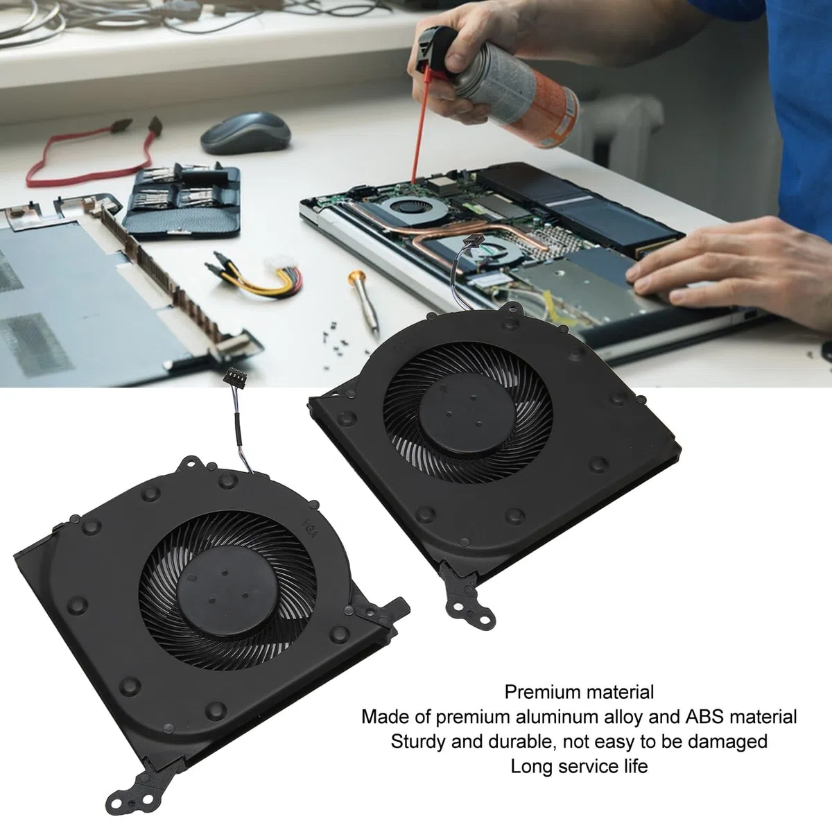 Ventilateur de Refroidissement CPU et GPU de Remplacement for Legion 5 5I 15IMH05 15IMH05H 15ARH05 15ARH05H, Ventilateur de Refroidissement for (Ventilateur de