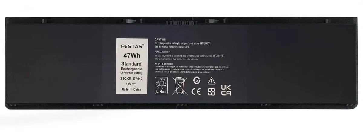 FESTAS 34GKR PFXCR 3RNFD Batterie Compatible avec Dell Latitude E7440 E7450 Series 5K1GW G95J5 F38HT G0G2M T19VW 909H5 V8XN3 0909H5 0G95J5 451-BBFT 451-BBFV 451-BBFY 451-BBFS