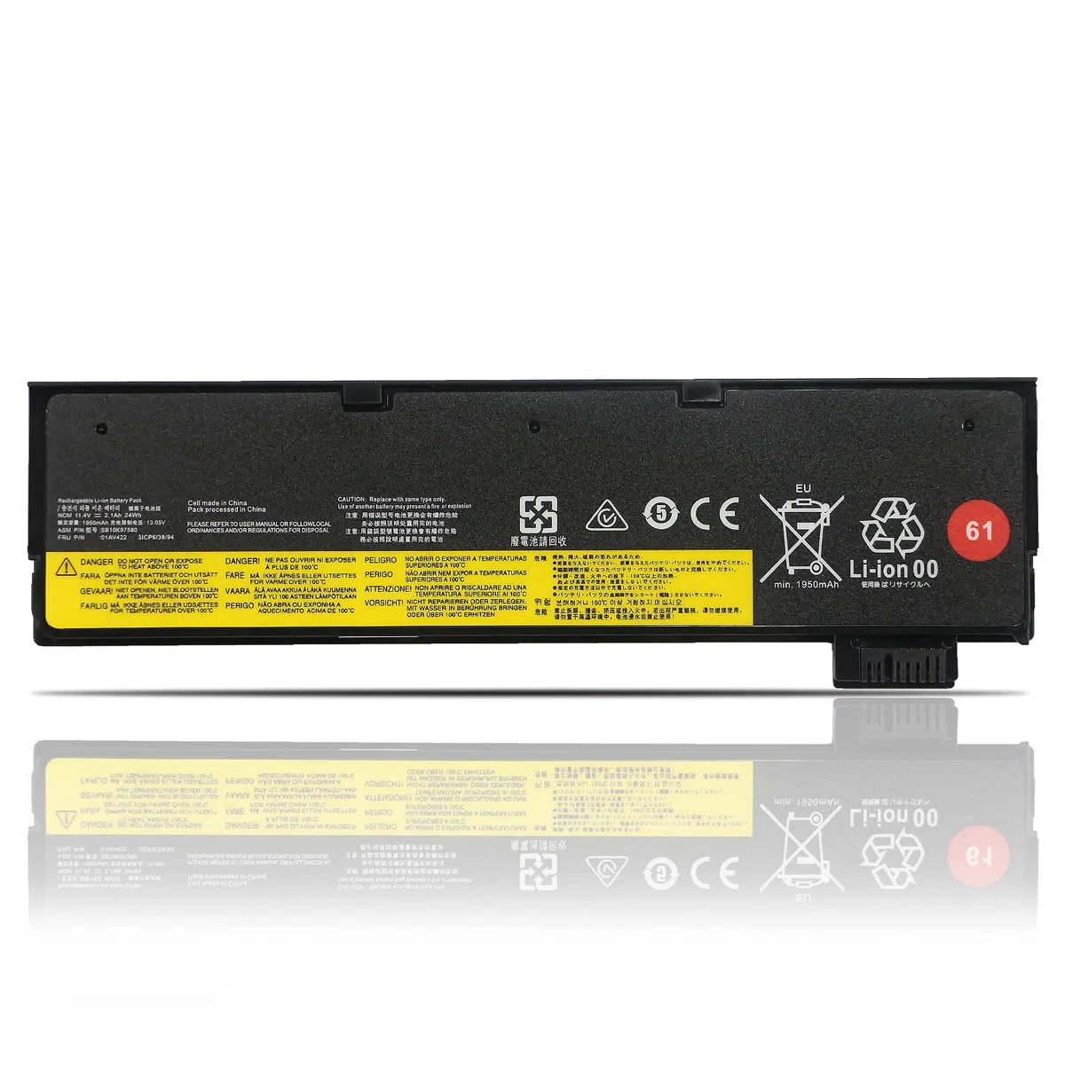 24Wh 61 61+ 01AV423 01AV422 Batterie pour Lenovo ThinkPad T470 T480 T570 T580 A475 A485 P51S P52S 25 TP25 01AV424 01AV425 01AV426 01AV427 01AV452 01AV490 01AV491 01AV492 02DL023 SB10K97580 SB10K97581