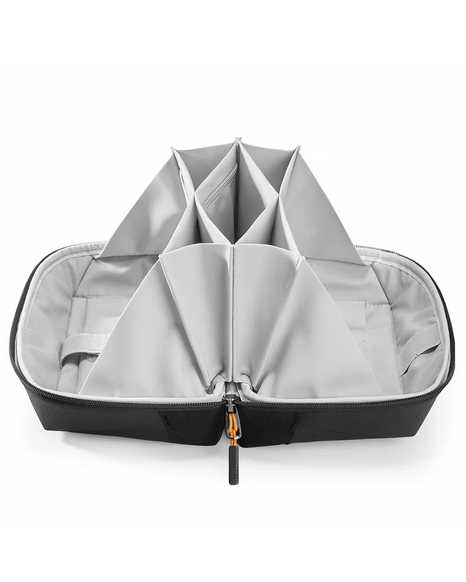 Inateck Sac de Rangement Câbles,Organisateur d'accessoires électroniques avec poignée,Pochette Organisateur de Gadgets, résistant aux éclaboussures étui de Transport pour