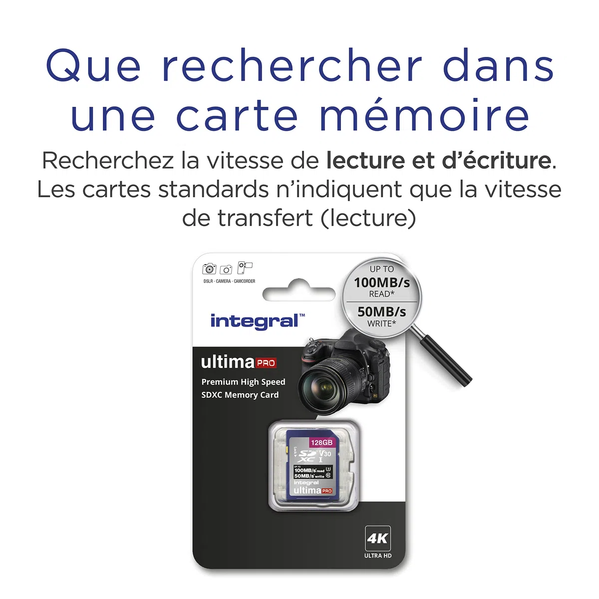 Carte mémoire 128 Go INSDX128G-100/90V30