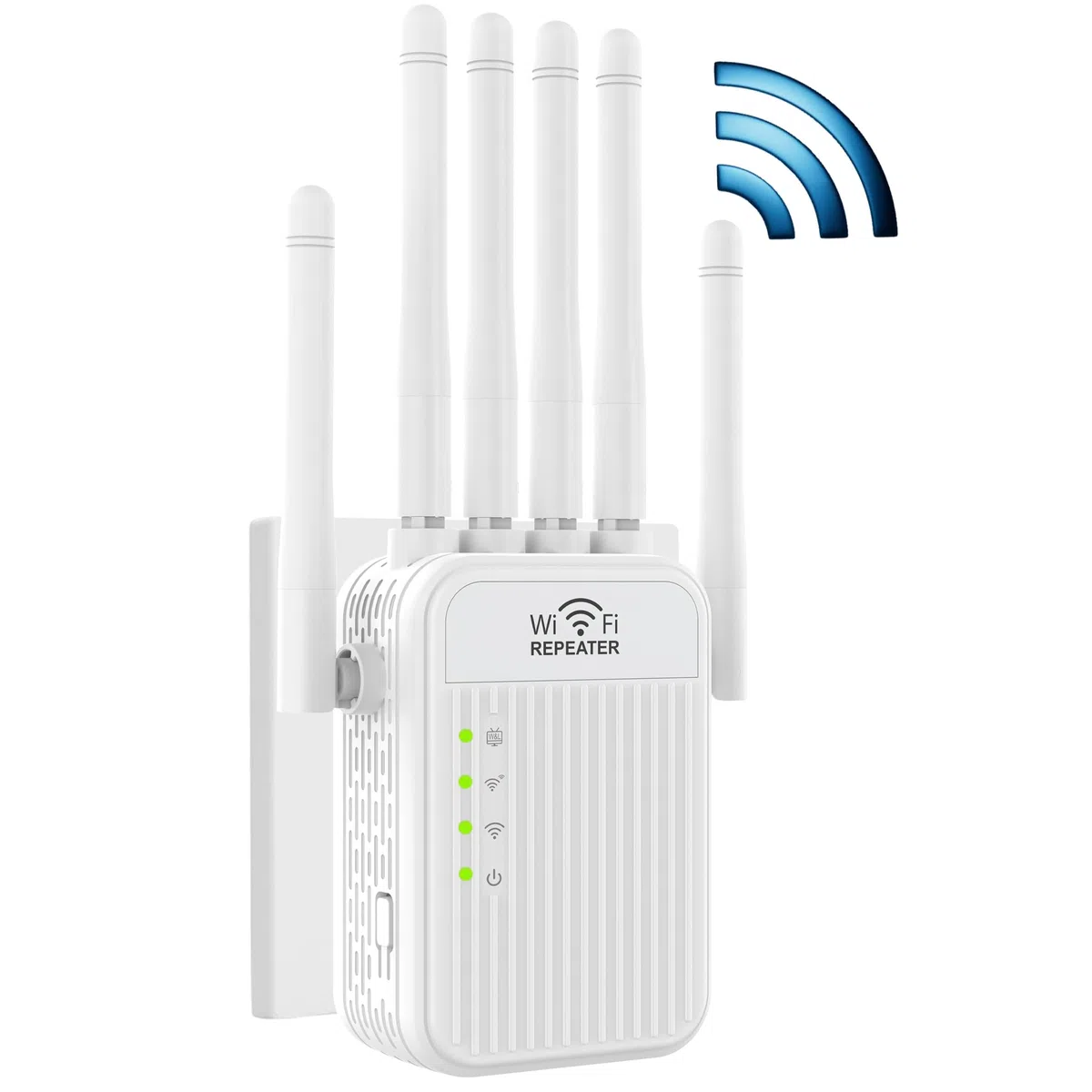 Répéteur WiFi Puissant sans Fil,amplificateur WiFi de dernière Technologie avec 6 antennes Couvrant Une superficie de 10000 sq.ft,2 Ports LAN,répéteur WiFi/routeur/AP pour la Maison et Le Bureau (S)