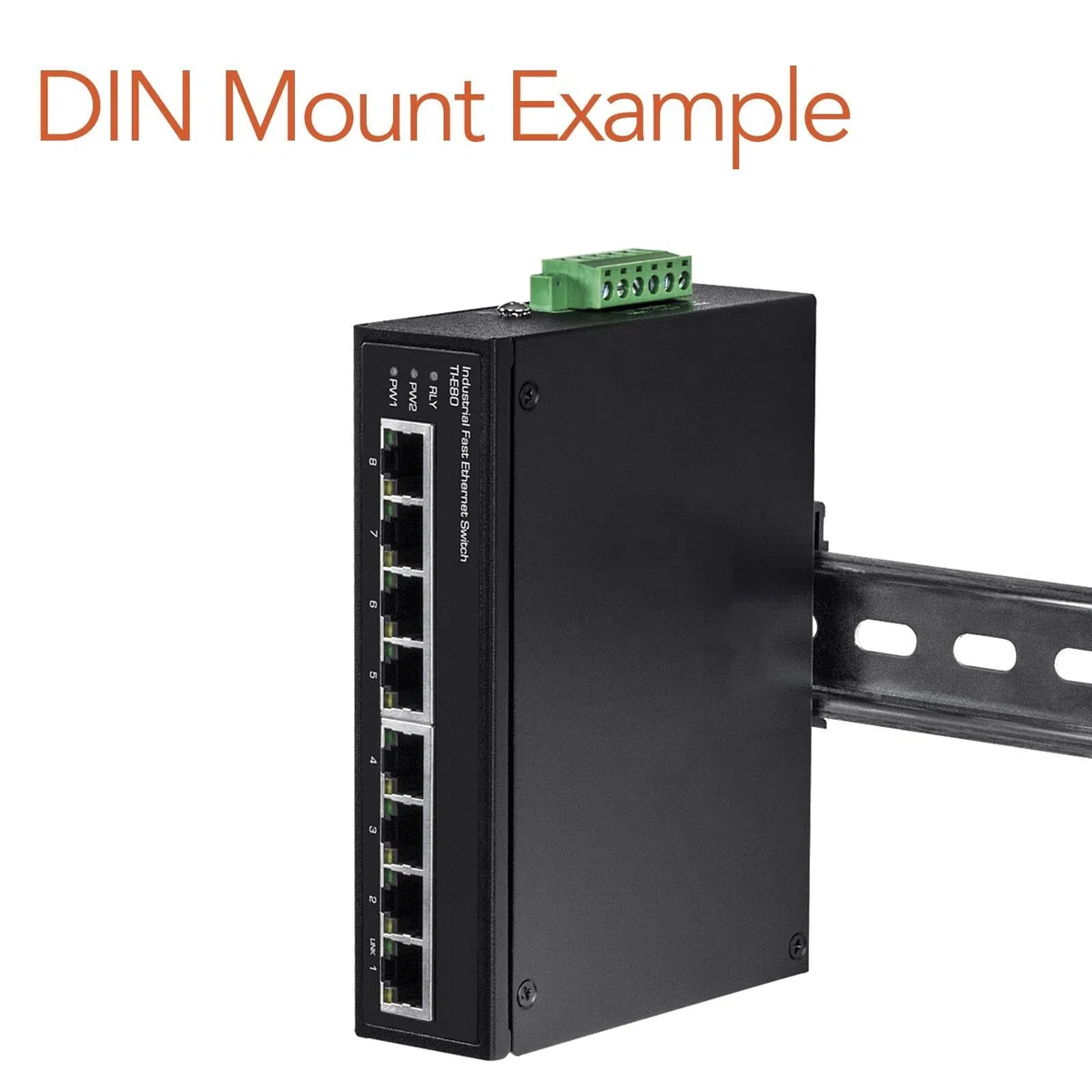 kenable Support de montage sur rail DIN 2U pour armoires de données réseau 19"