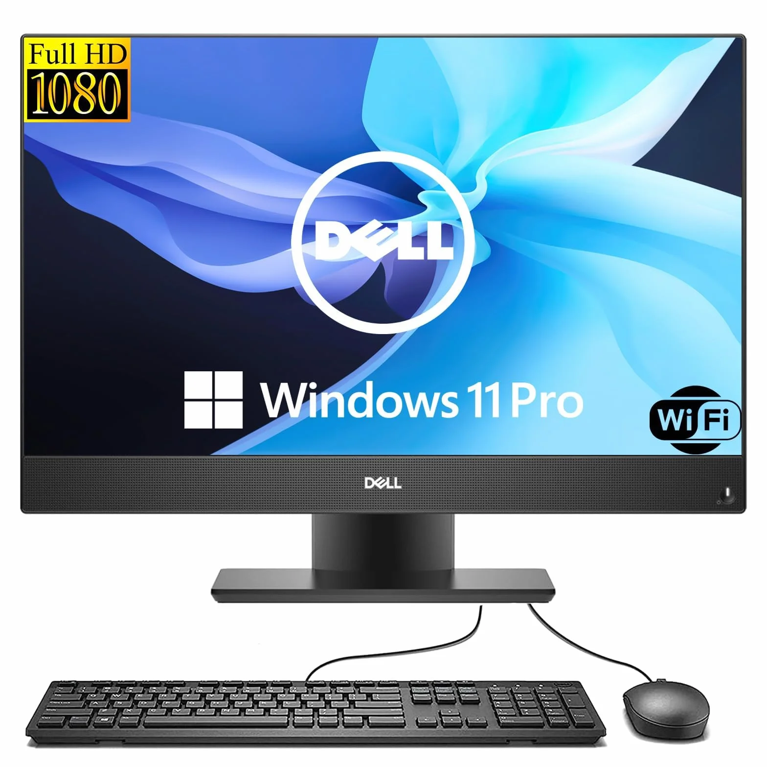 Dell Optiplex 5270 Tout-en-Un Ordinateur de Bureau, avec écran 21,5 Pouces, processeur Intel Core i5-9500, 16 Go de RAM, SSD 512 Go, WiFi, Bluetooth, US Clavier QWERTY, Windows 11 Pro (reconditionné)