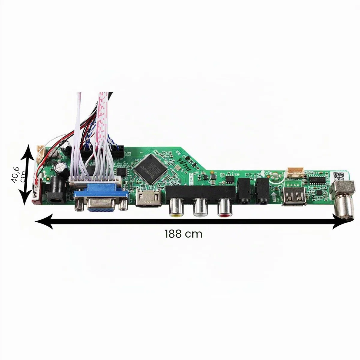 VSDISPLAY Carte Contrôleur H/D VGA USB 40Pin pour 17.3" 1600x900 | LP173WD1 B173RW01 LTN173KT01-A01 N173FGE-L21 N17306-L02 LVDs WLED Écran LCD