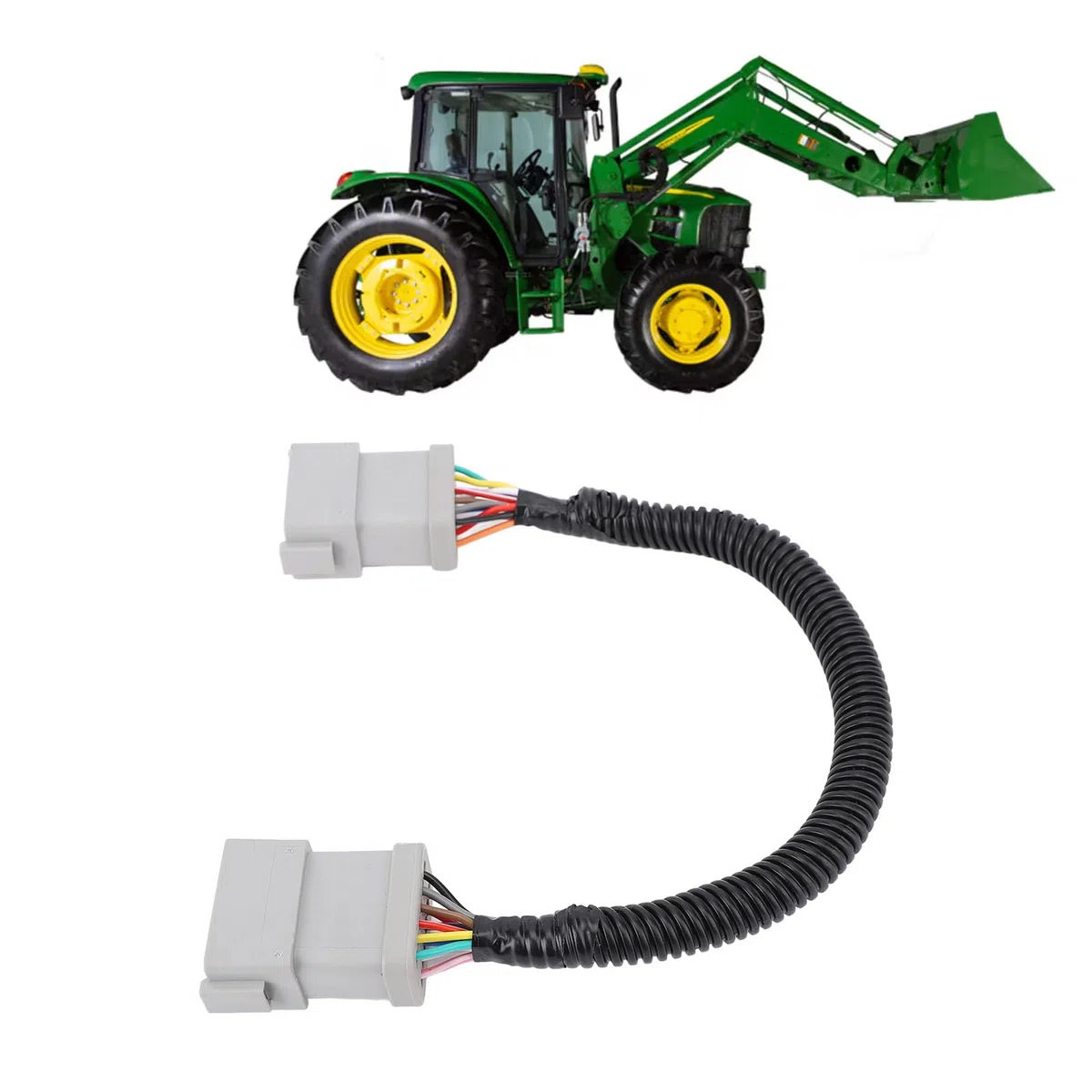 Yctze Faisceau de Câbles de Changement de Genre, Câble de Changement de Genre Pfp10470 de Remplacement pour Récepteur GPS Greenstar avec Conception Plug and Play pour équipement Agricole