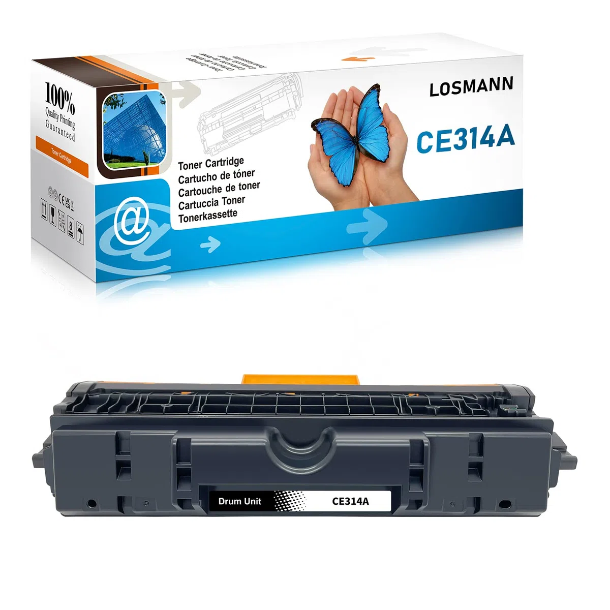 LOSMANN Tambour Compatible pour 126A CE314A Tambour pour Color LaserJet CP1025 CP1025nw Pro 100 MFP M175nw M175a Pro MFP M176 M177fw M176n TopShot LaserJet Pro M275 M275nw