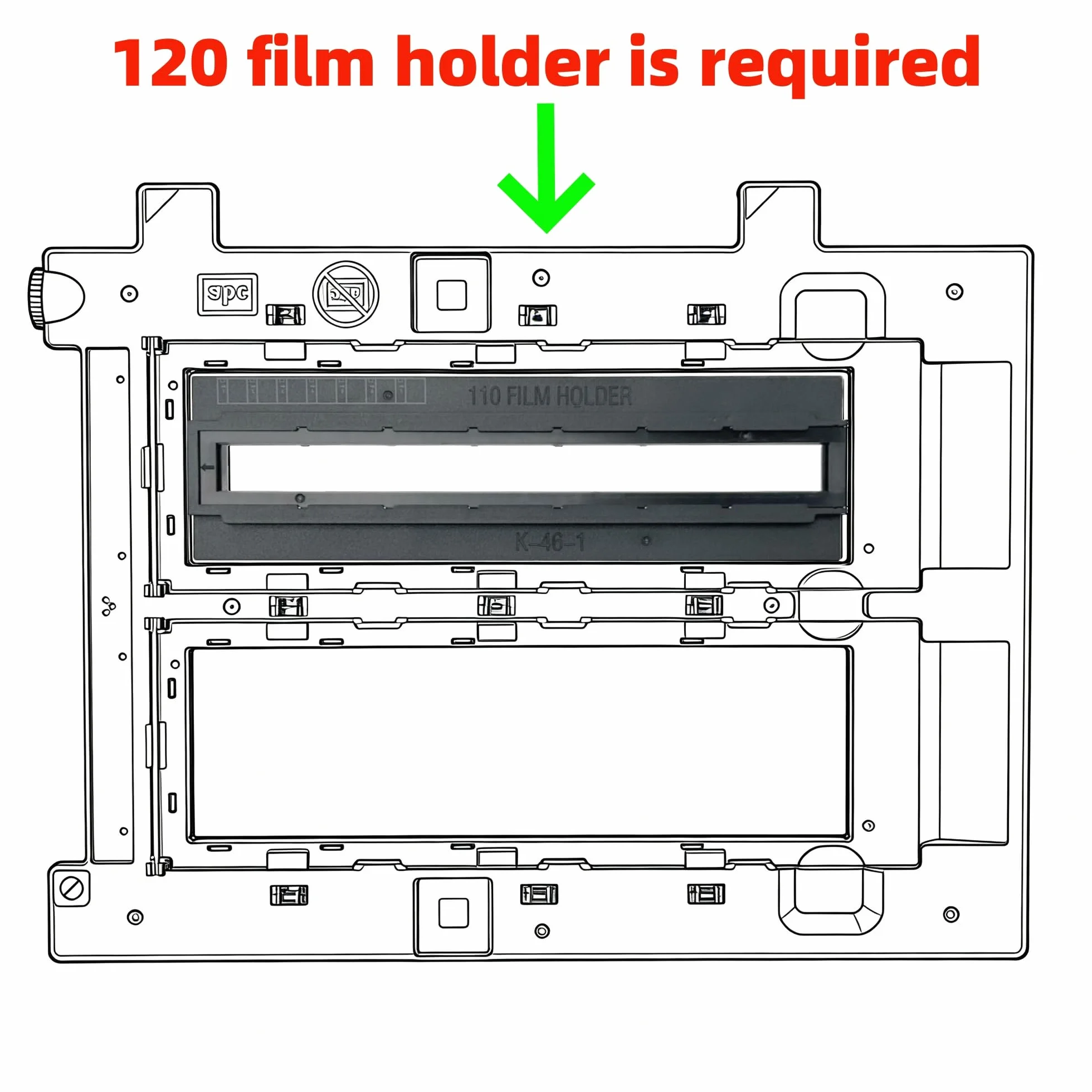 Lot de 2 adaptateurs pour Photo Asp 110-16 mm - Compatible avec Epson Perfection V700, V750, GT-X900, GT-X970