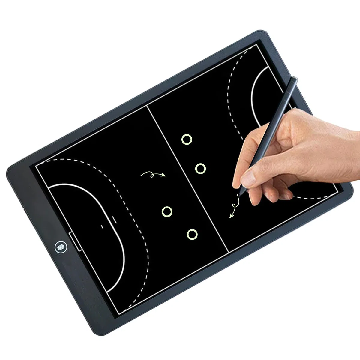 Tablette de dessin LCD | Tableau tactique de handball de 40,6 cm – Bloc d'écriture LCD sans papier – Équipement d'entraînement à l'eau – Tablette d'écriture LCD pour handball, stratégie