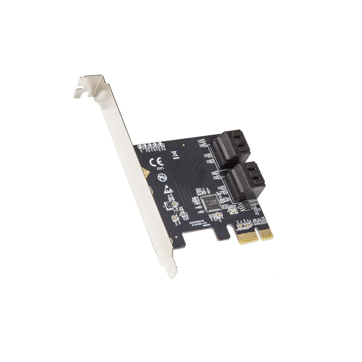 IO Crest ASMedia 1064 Carte 4 Ports SATA III PCI-e 3.0 x1 avec support Discret