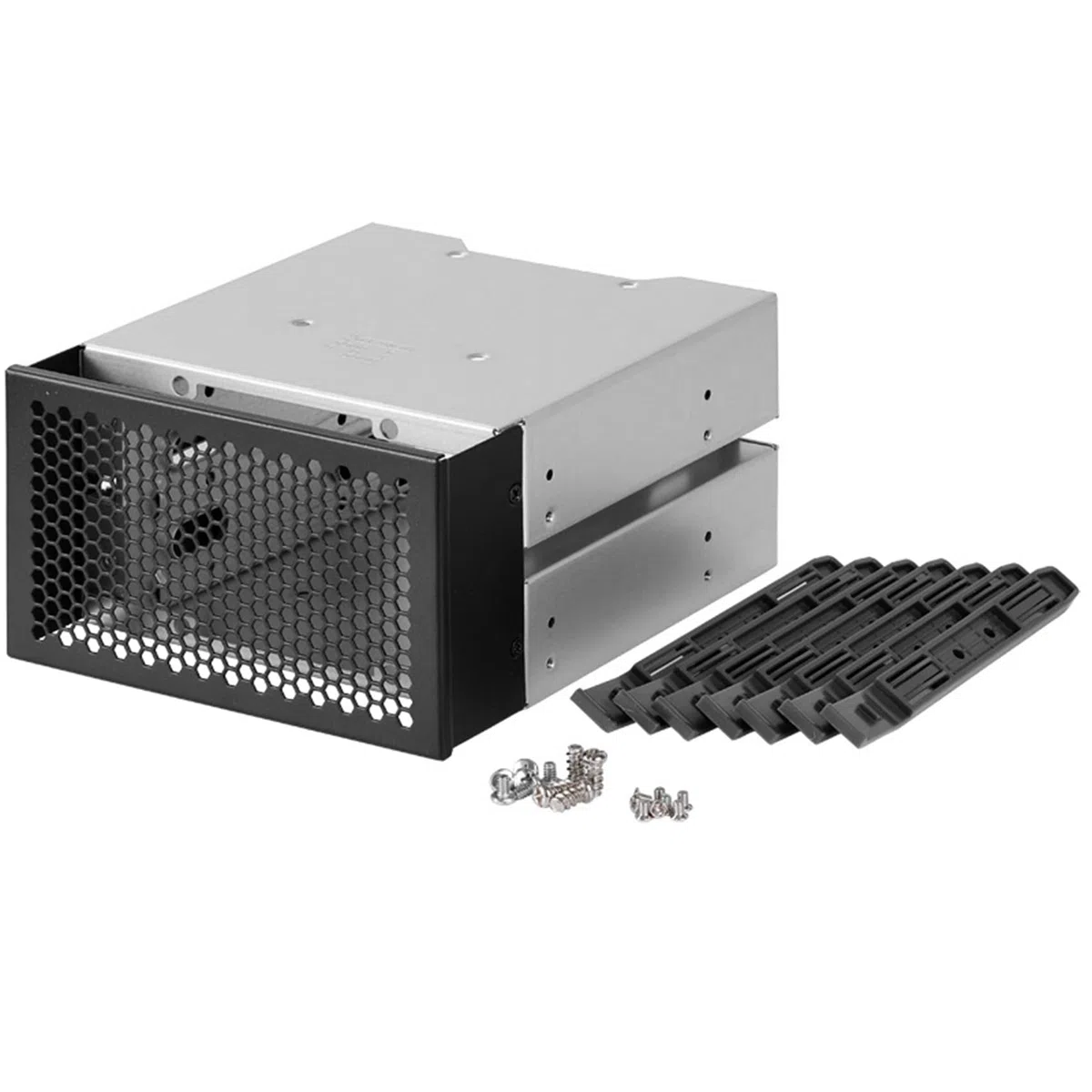 3,5 Pouces HDD Cage Rack Hard Driver Tray Hard Drive Cage Support 3 HDD Hard Disks