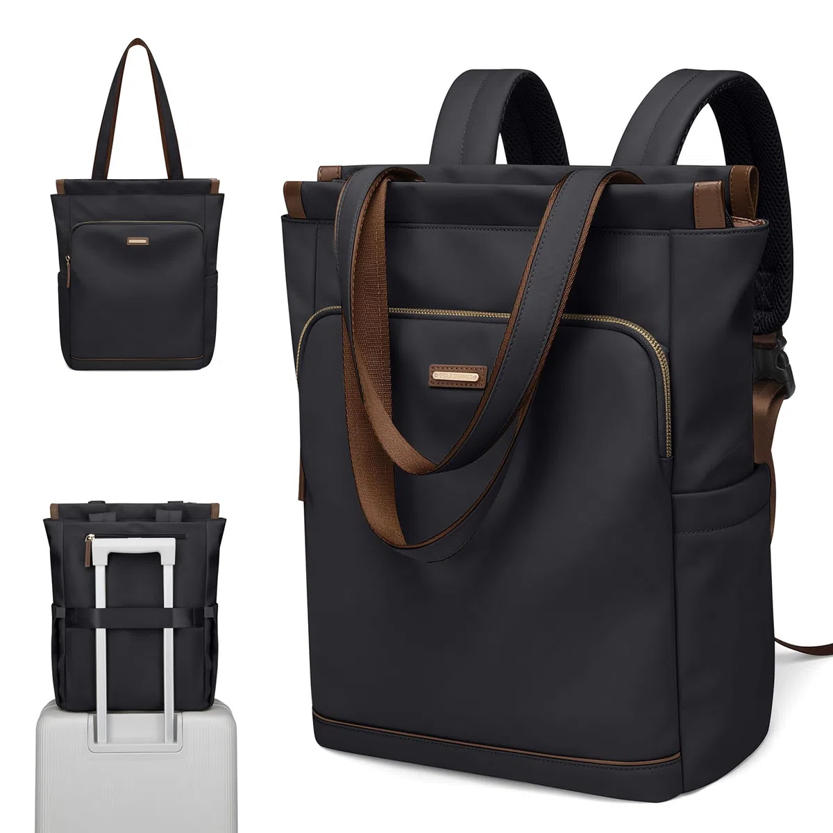 GOLF SUPAGS Sac à dos Convertible pour Ordinateur Portable pour Femmes Sac de Voyage Décontracté Notebook pour Travail Collège Voyage Loisirs