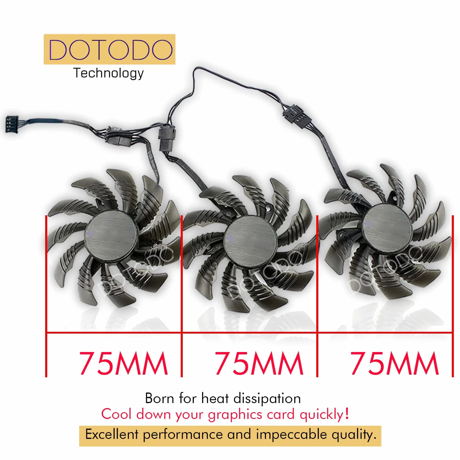 Ventilateur de refroidissement 75 mm T128010SU 0,35 A pour Gigabyte AORUS GTX 1080 1070 Ti G1 Gaming Fan GTX 1070Ti G1