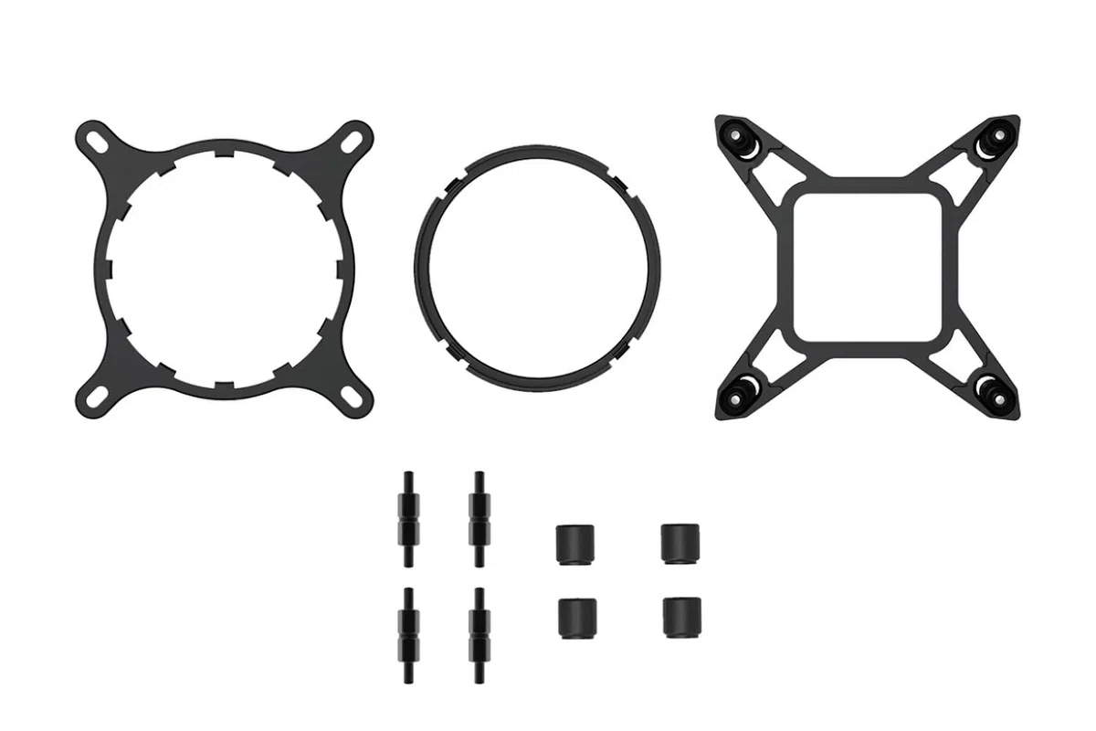 Intel LGA1700 Kit de rétention pour refroidisseurs liquides à base d'Asetek – Kit avec finition premium et installation facile