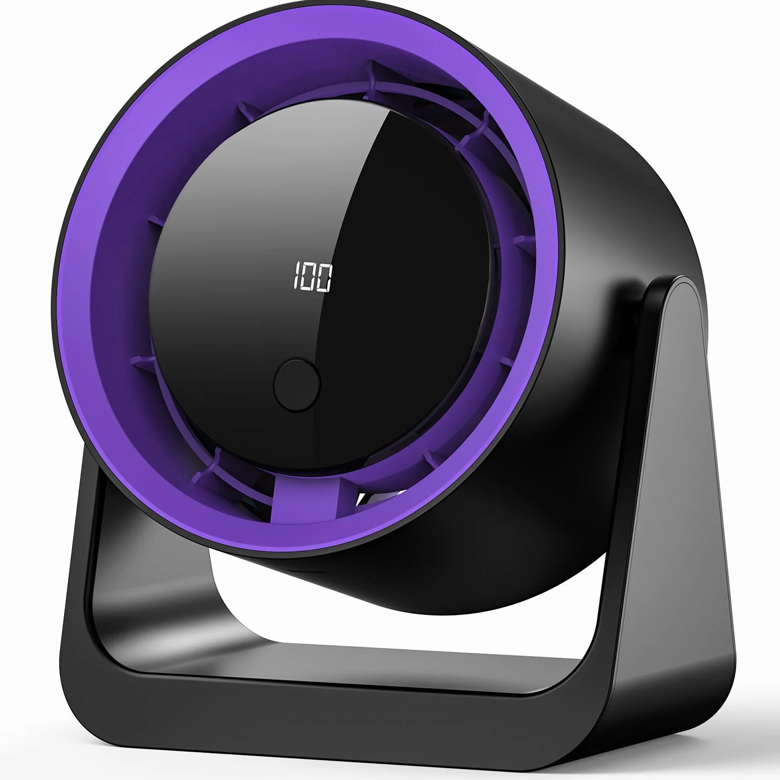 Ventilateur de Table USB, Ventilateur Portable Silencieux à 5 Vitesses, Minuterie 3-6-9H, Fixation Murale/Sur Table, Petit Ventilateur USB Puissant pour Bureau Maison Chambre, Cadeau Été