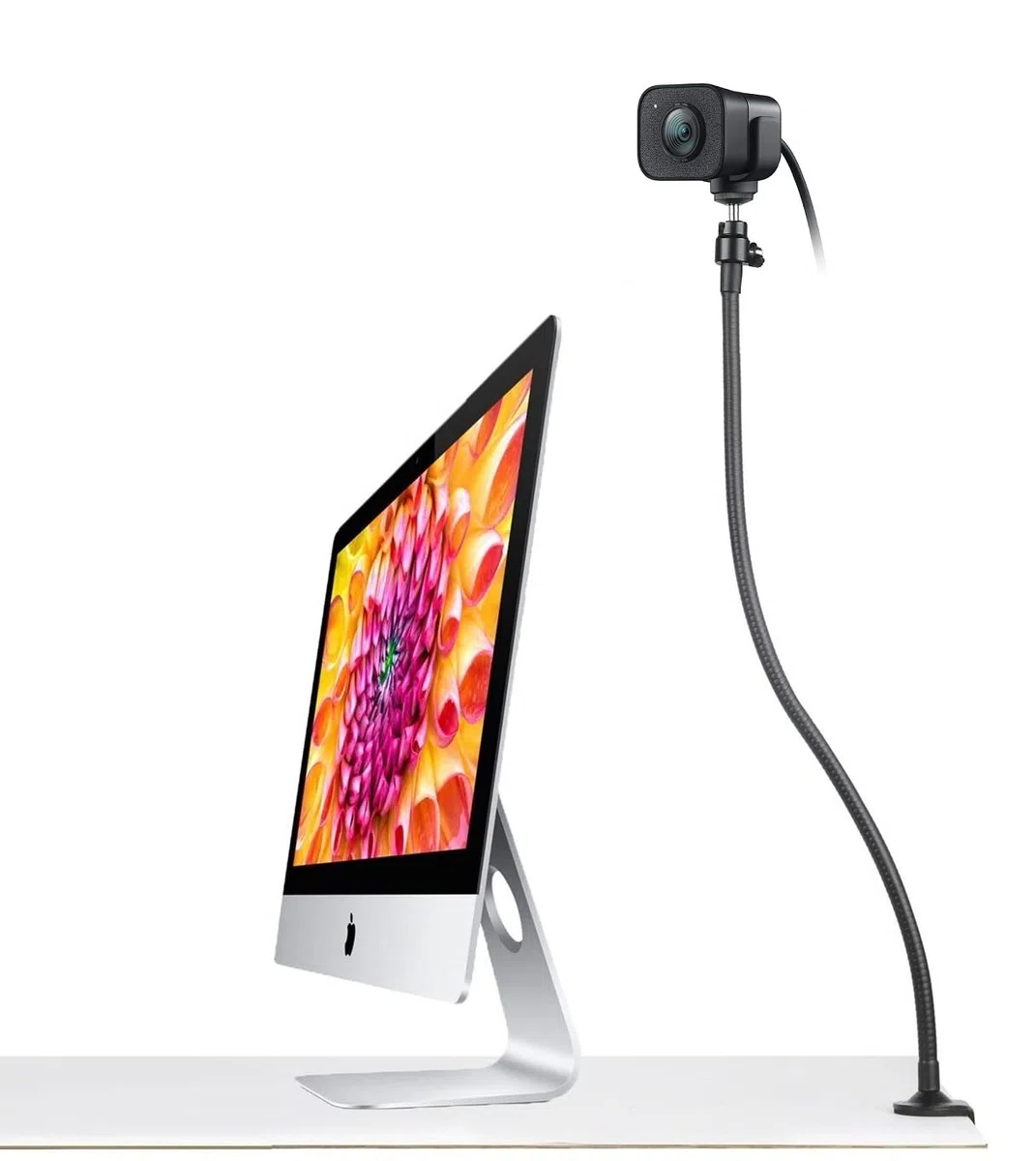 Support de Fixation pivotant à Pince Flexible pour Webcam Logitech C925e C922x C922 C930e C930 C920 C615 63,5 cm