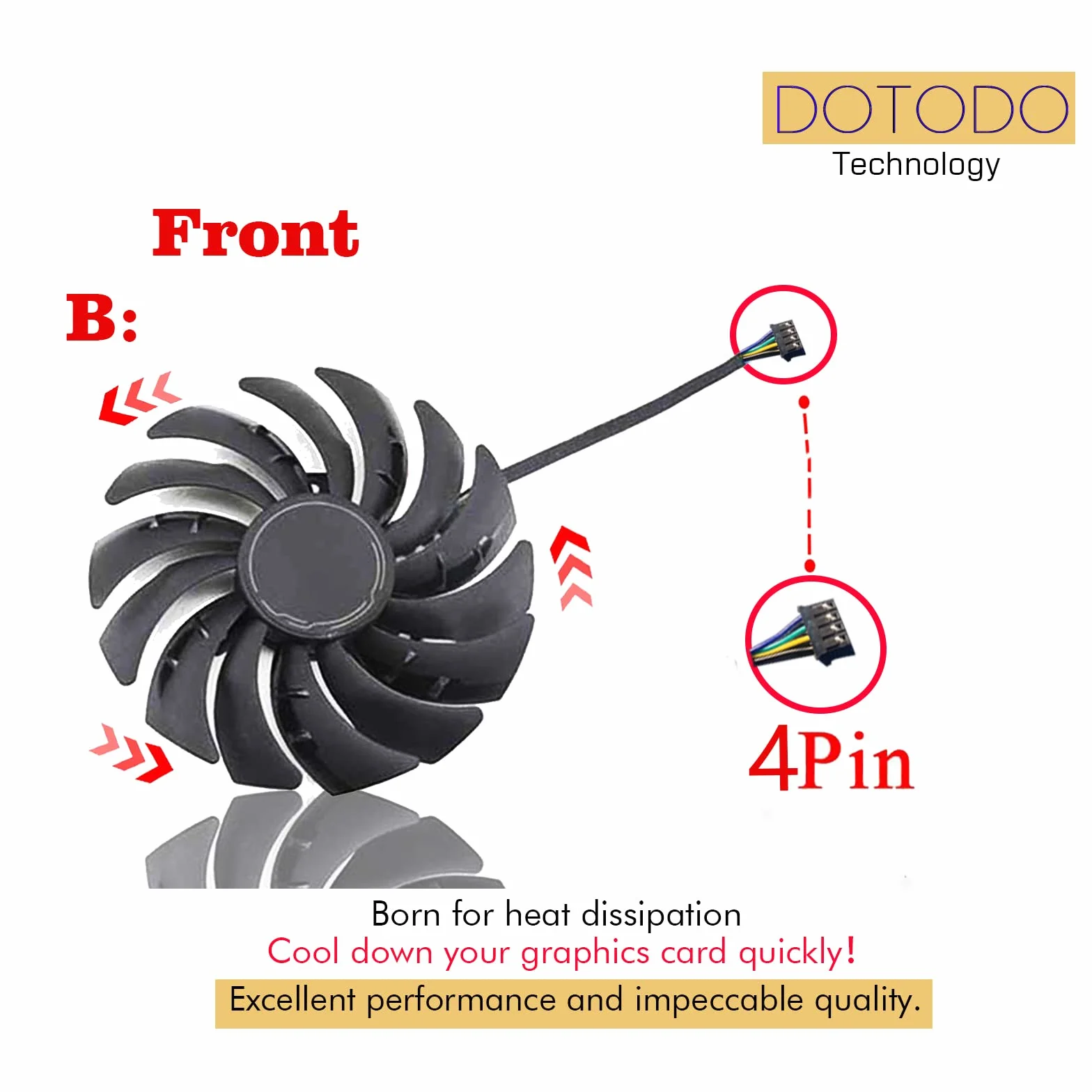 Ventilateur de refroidissement pour carte graphique PLD10010S12HH 95 mm DC12 V 0,40 A RTX3060 RTX3070 VGA pour MSI RTX 3070 3060 3060Ti VENTUS 2X OC