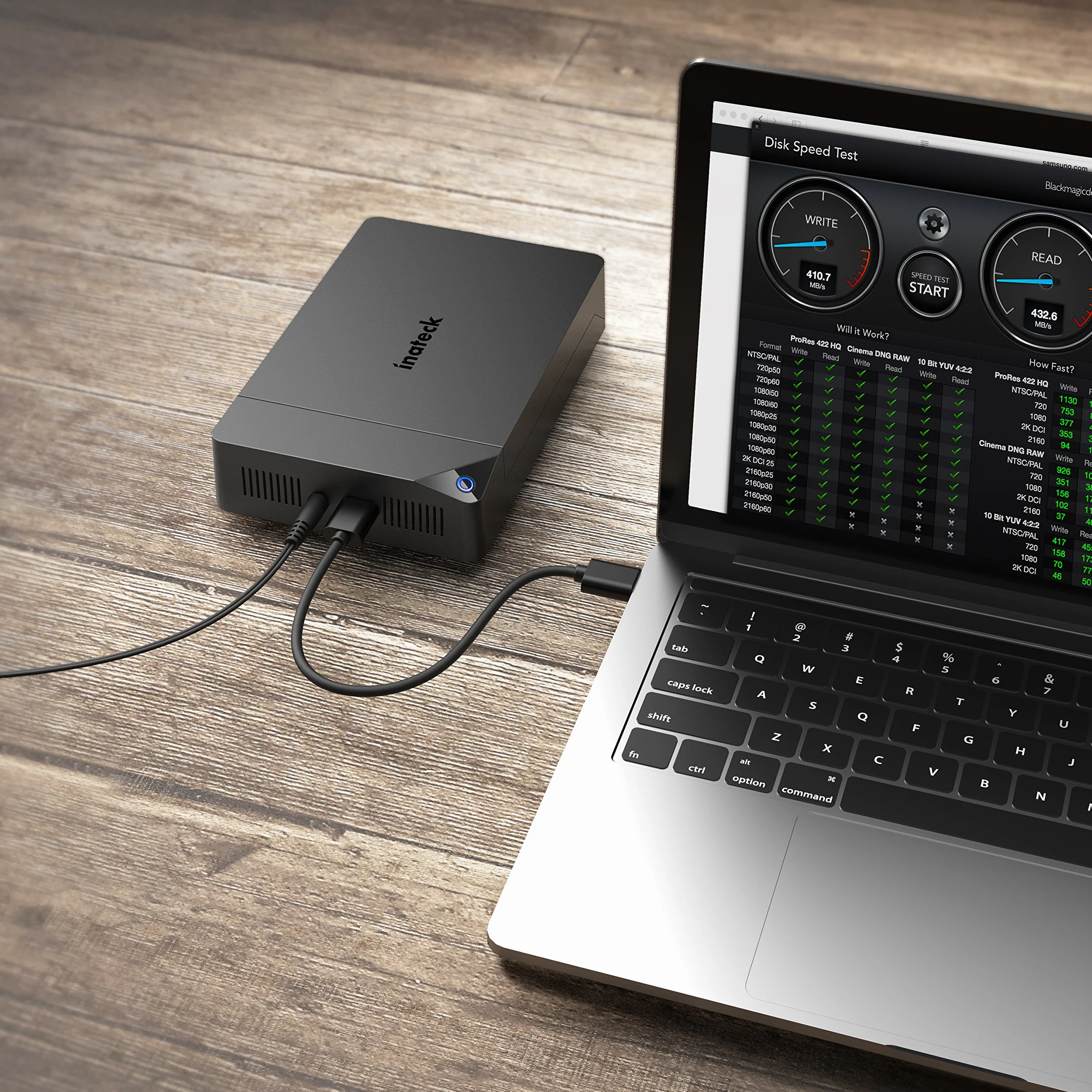 Inateck Boîtier de Disque Dur pour HDD et SSD SATA de 2.5"/3.5", Support UASP, Un Adaptateur d'alimentation 12V/2A Inclus, Pas Besoin d'Outils, Noir,FE3002