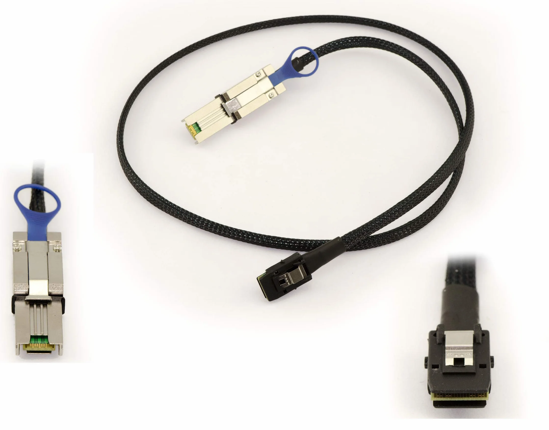 KALEA-INFORMATIQUE Cordon SAS MiniSAS SFF-8088 vers SFF-8087. Longueur 1M, SFF8088 26 Broches Mini-SAS Externe, SFF8087 36 Broches MiniSAS Interne