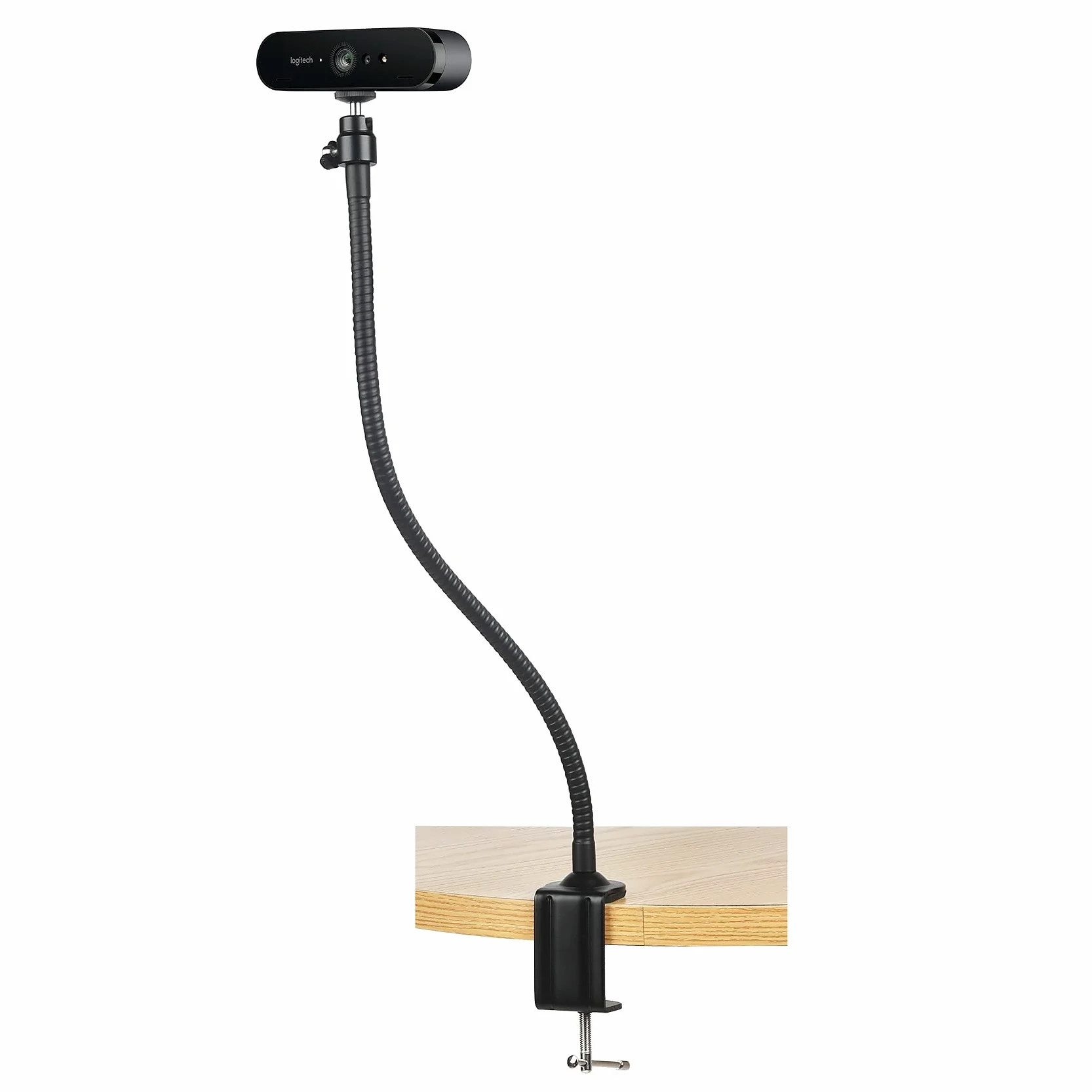 Support de Fixation pivotant à Pince Flexible pour Webcam Logitech C925e C922x C922 C930e C930 C920 C615 63,5 cm