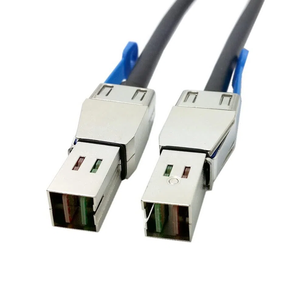 CY Câble externe Mini SAS HD SFF-8644 vers Mini SAS haute densité HD SFF-8644 pour serveur de données Raid 50 cm 12 Gbit/s
