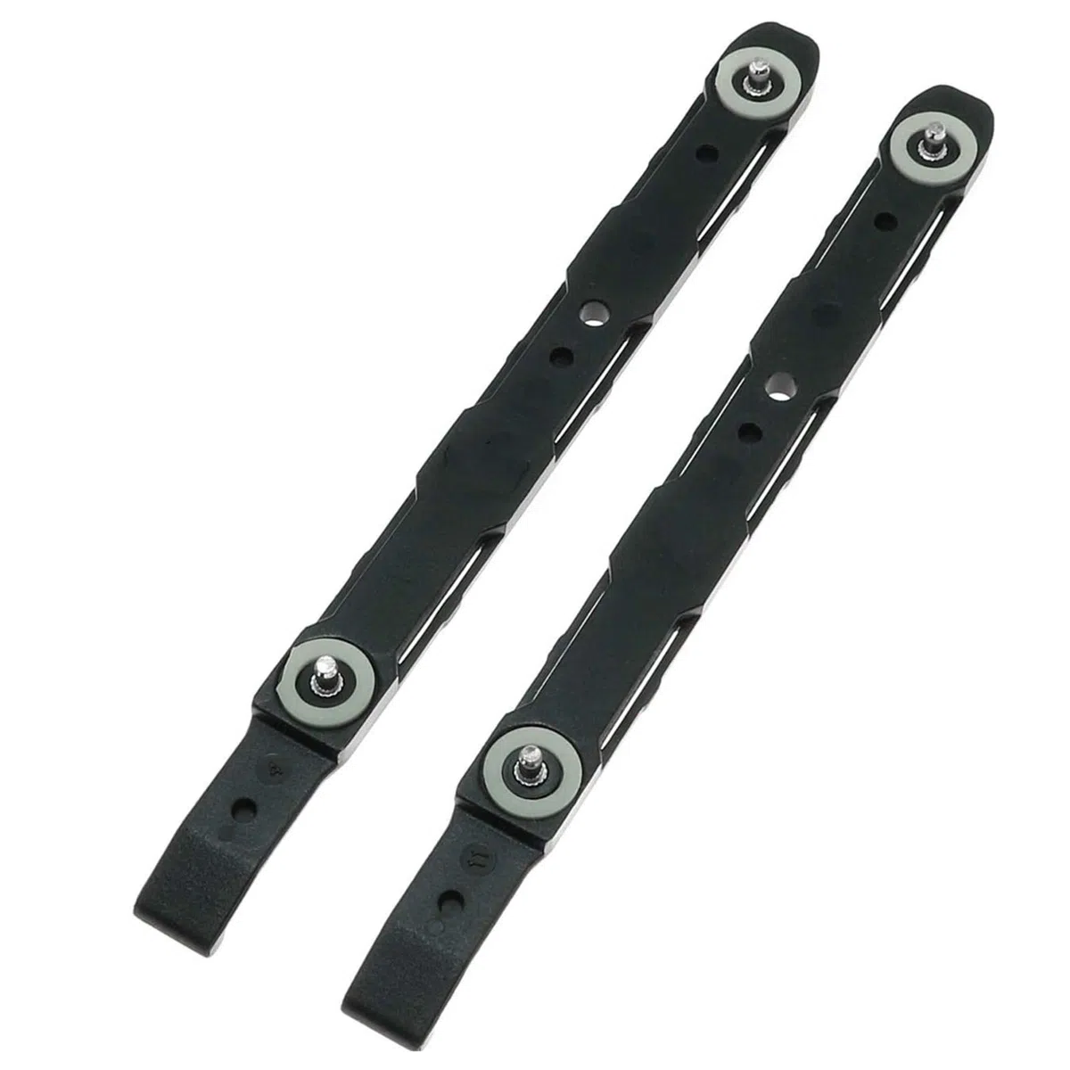 Lot de 8 rails en plastique pour montage de châssis de disque dur - Noir