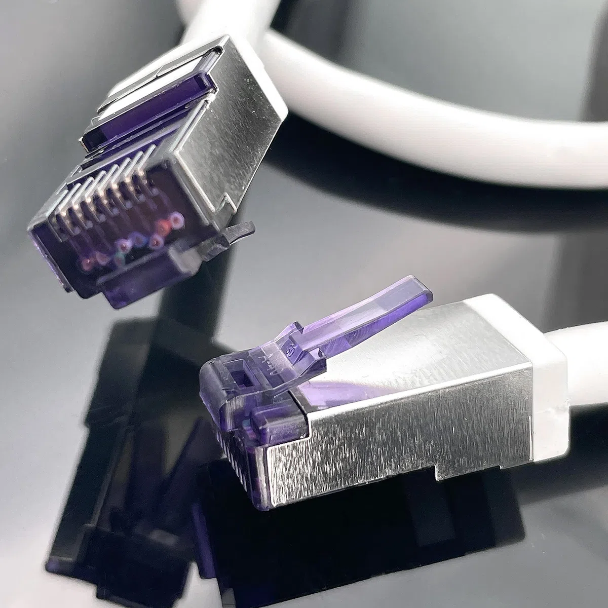 1aTTack.de - 0,5 m - Câble réseau CAT6a Superflex Ethernet Gigabit LAN Câble patch RJ45 CAT6 A 10000 Mbit s SFTP PIMF 500 MHz compatible avec CAT6 CAT5 - noir - 10 pièces