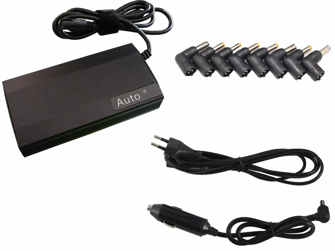 KALEA-INFORMATIQUE Alimentation Universelle pour PC Portables Secteur 220V et Allume Cigare 12V. Puissance 120 Watts, réglage Automatique de la Tension