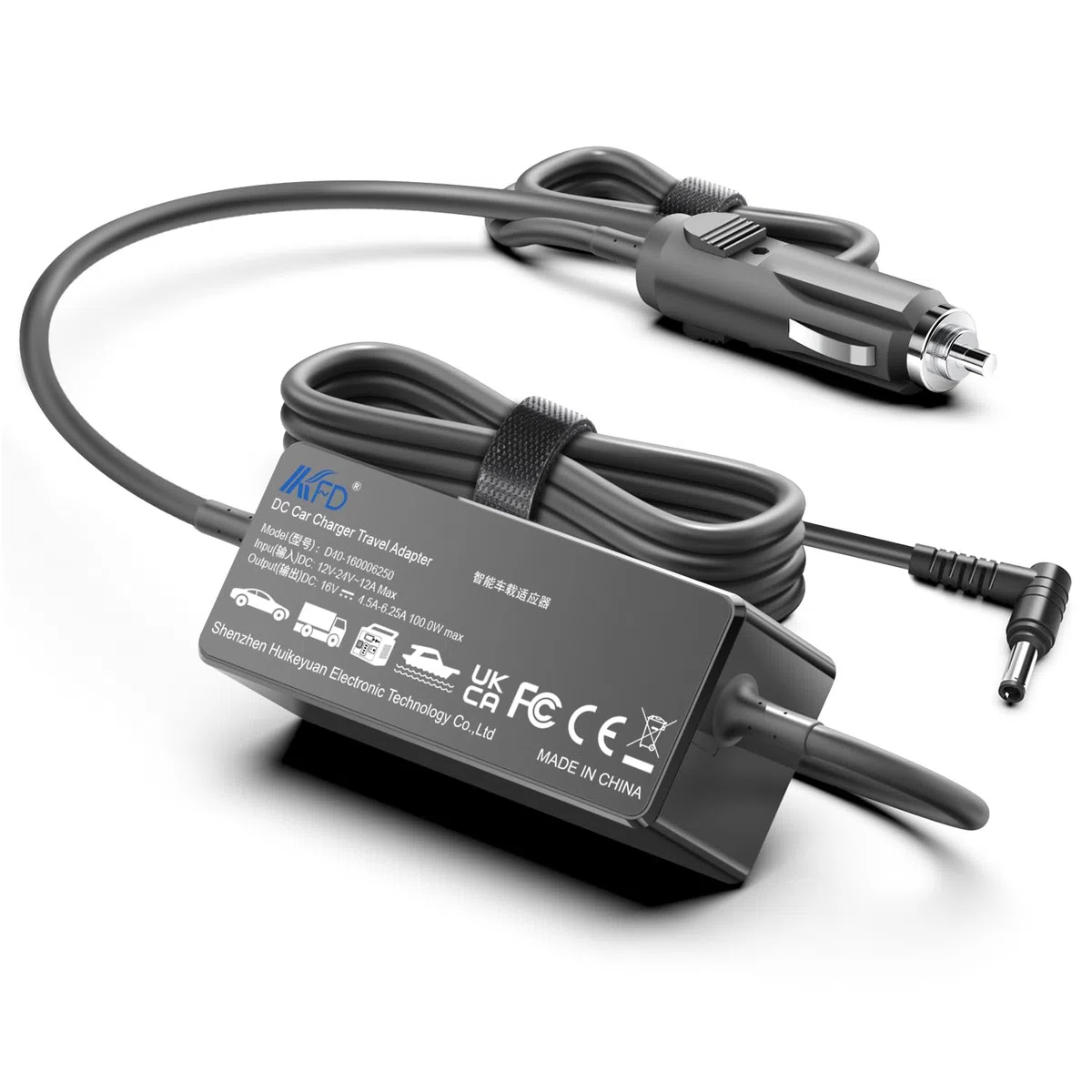 KFD Adaptateur d'alimentation de voiture DC 12 V-24 V pour Panasonic Toughbook CF-31 CF-33 CF-53 CF-52 CF-19 CF-74 CF-30 FZ-G2 CF-53AACZYDE CF-AA5713A M2 16 V pour ordinateur portable et notebook