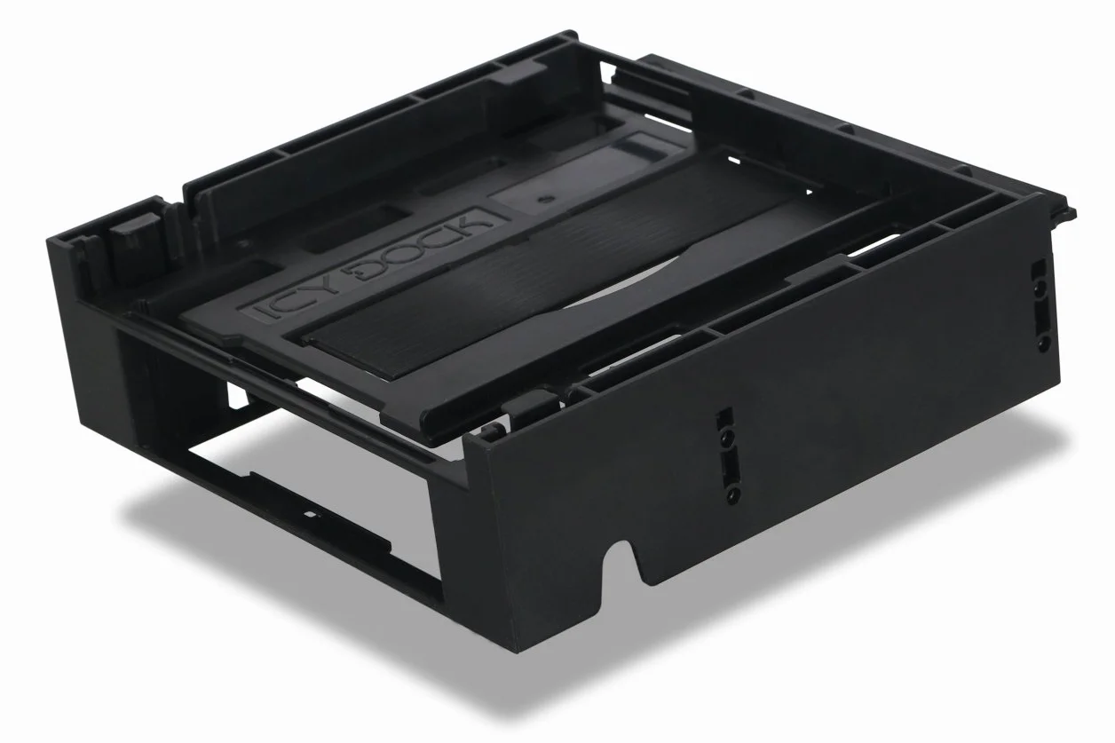 ICY DOCK Cadrede Montage, adpatateur, Support de Disque pour 1 x Disque Dur 3.5" ou Dispositif + 1 x Baie Odd Ultra Slim en Baie Externe 5.25" - Flex-FIT Trio MB343SPO