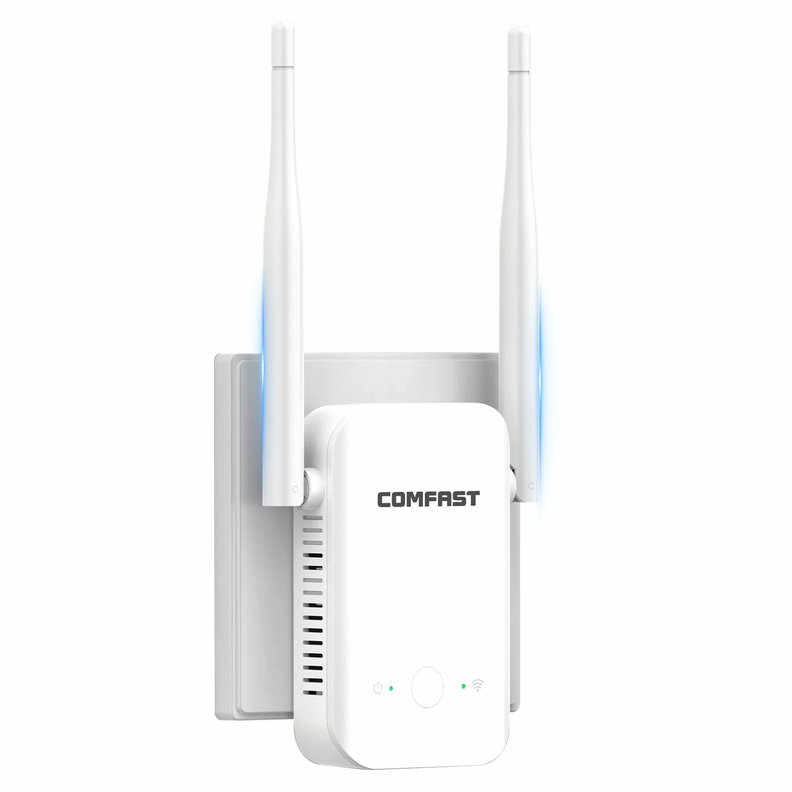 COMFAST Répéteur WiFi Puissant, N300 Mbps Amplificateur WiFi 2,4GHz Repetiteur WiFi Puissant sans Fil avec 2 Antennes, WPS Fonction, Extender WiFi Compatible avec Toutes Les Box Internet