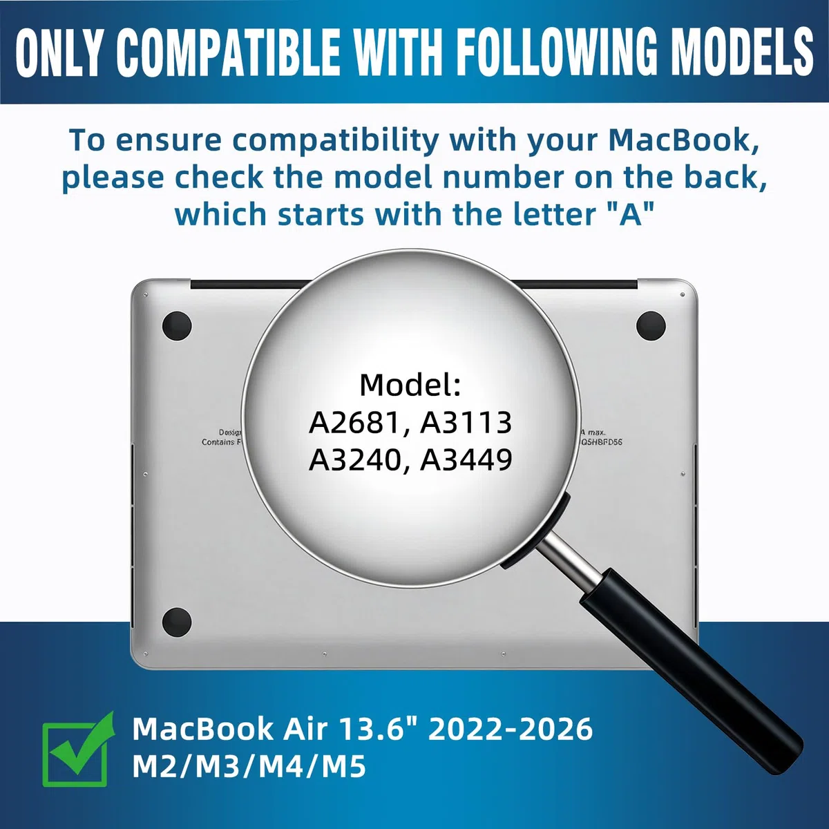 Magnétique Filtre de Confidentialité pour MacBook Air 13,6/13 Pouces (2022-2026, M2 M3 M4 M5), Anti-Lumière Bleue & Reflet Filtre écran Confidentialité Amovible pour MacBook Air 13"