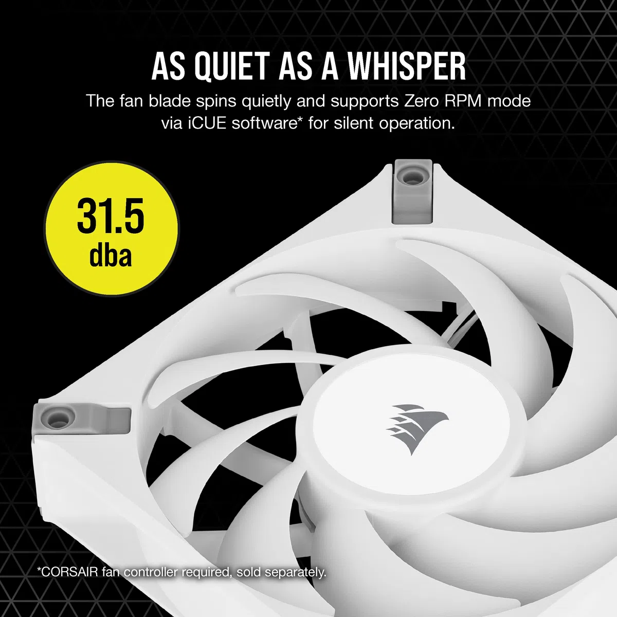 Corsair iCUE AF120 RGB ELITE 120mm PWM Kit de Trois Ventilateurs - Huit LED RGB Par Ventilateur - Technologie AirGuide - Palier Fluid Dynamic - Contrôleur iCUE Lighting Node CORE Inclus - Noir
