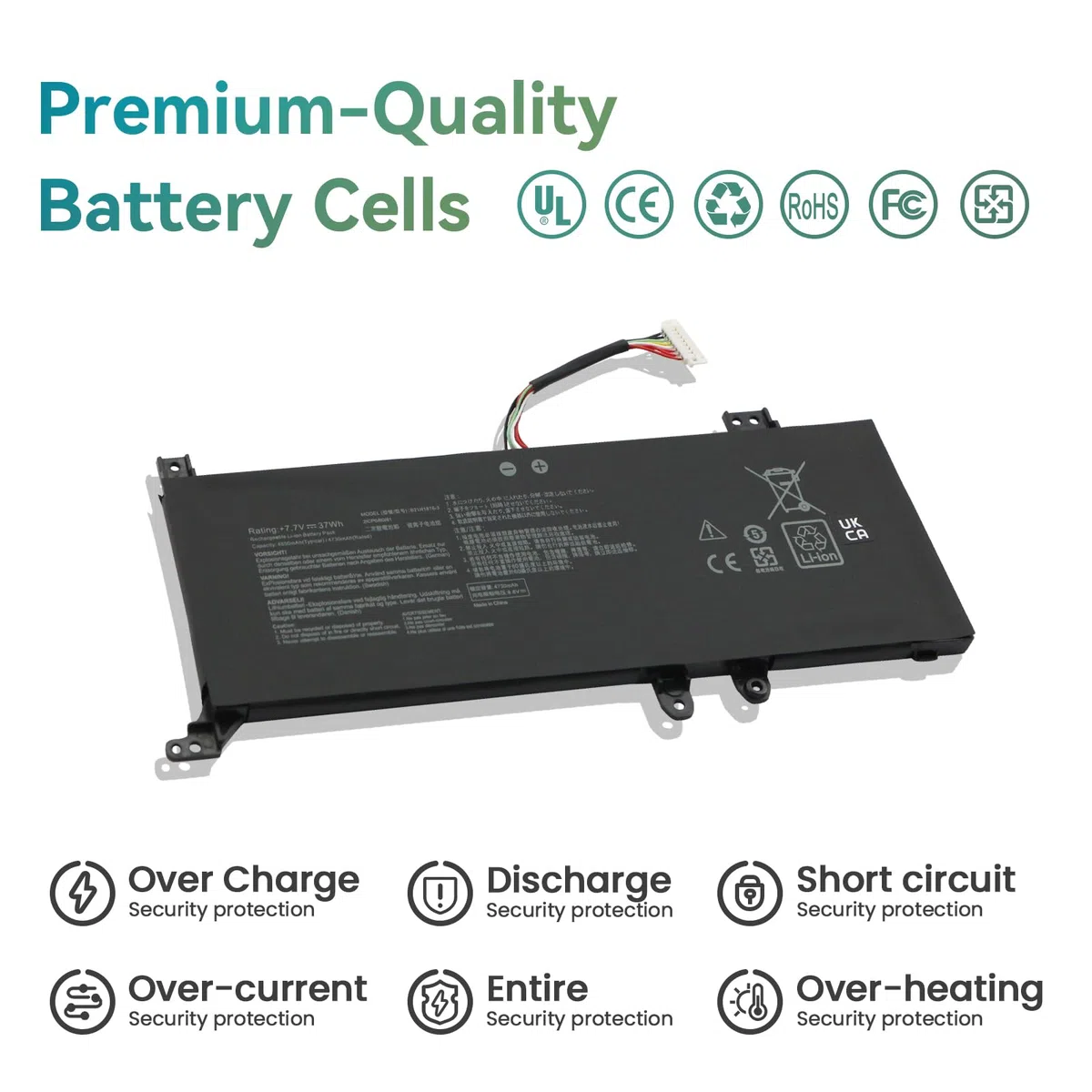 C21N1818 B21N1818-3 Batterie pour ASUS VivoBook A409 D409 F409 M409 X409 A509 D509 F509 M509 X509 D409BA D409DA M409BA M409DA F409FA A409MA A409FA A409FJ A409JA A409JB A409JP X409DA X409BA X409FA