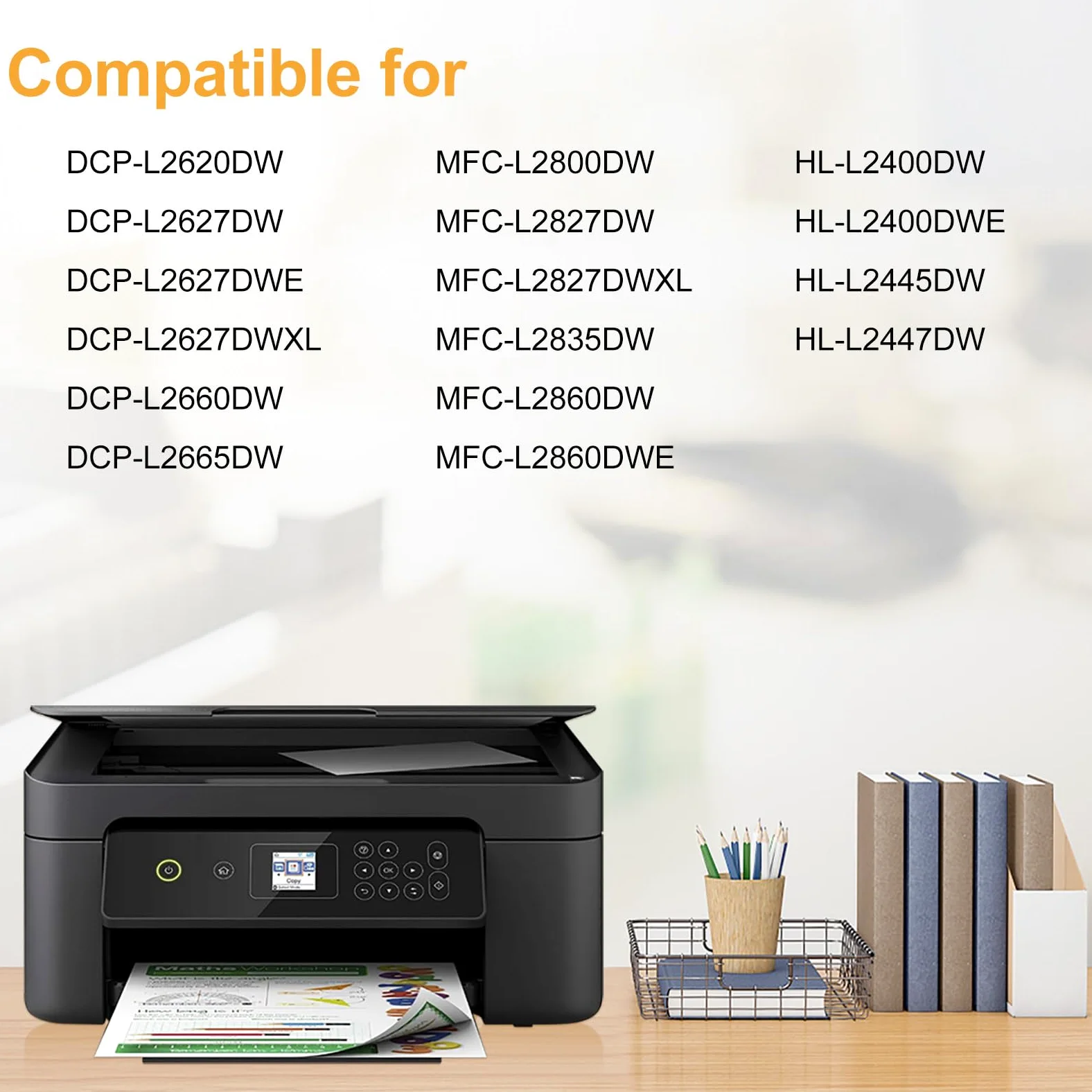 LeciRoba Unité tambour DR2510 DR-2510 pour Brother Dcp L2620DW L2627DW L2660DW L2665DW Hl L2400DW L2445DW L2447DW Mfc L2800DW L2827DW L2827DWxl L2835DW L2866. 0DW