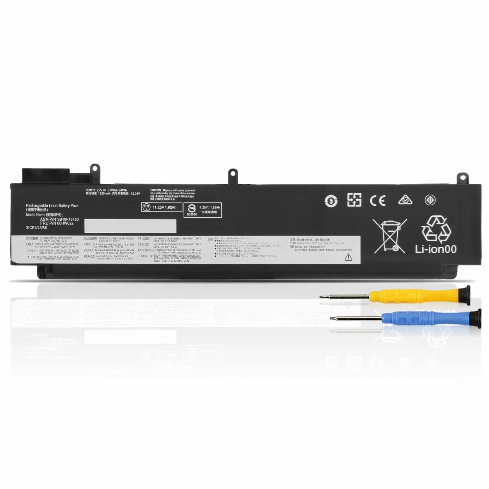 K KYUER 24Wh 00HW022 00HW023 Batterie pour Lenovo ThinkPad T460S T470S 20FA 20F9 20HF 20HG 20JT 20F9003SGE 20FA003GGE 20F90042GE 20FA0046PB 20HGS00V00 20HF004UGE 00HW036 SB10F46460 SB10F46461 Battery