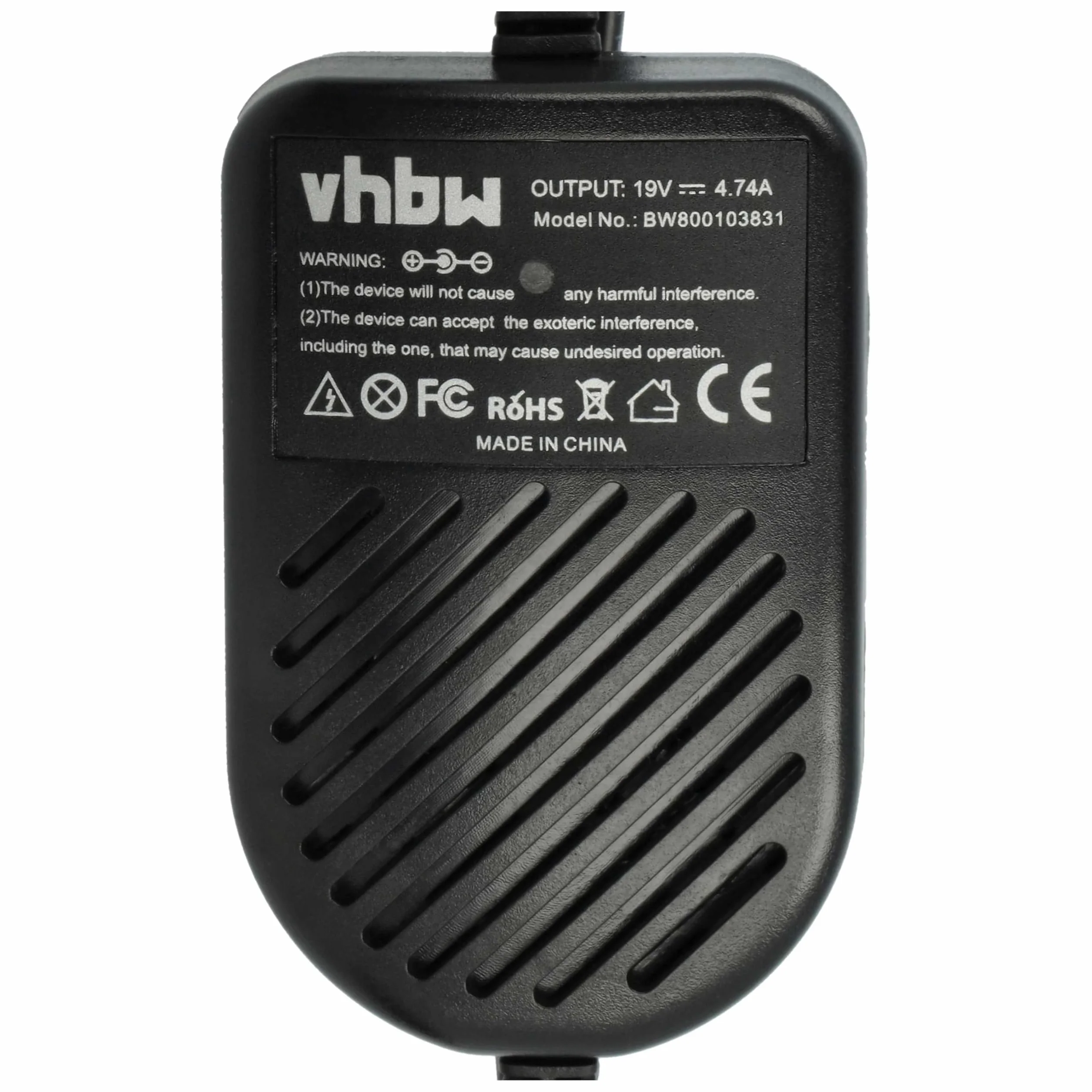 vhbw Chargeur Allume-Cigare Compatible avec HP EliteBook 2730p, 2740p, 2540p, 2530p, 2760p, 6730b Ordinateur Portable - Chargeur 12V Noir 4,74 A