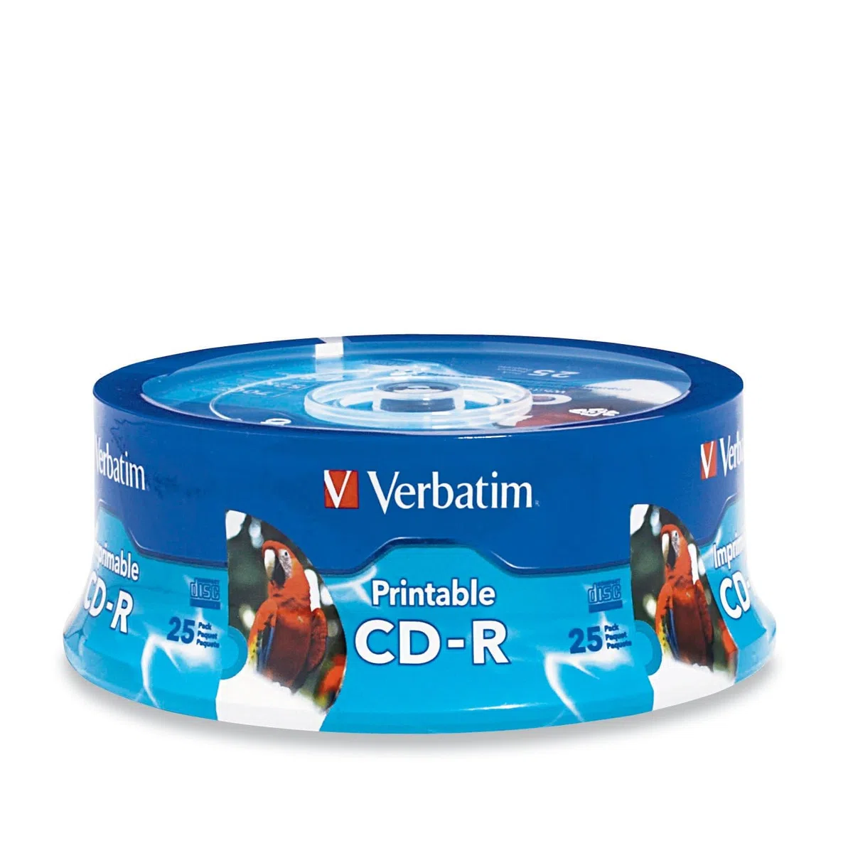 Verbatim Lot de 25 CD-R 700 Mo 52X Blanc Imprimable à Jet d'encre, moyeu Imprimable