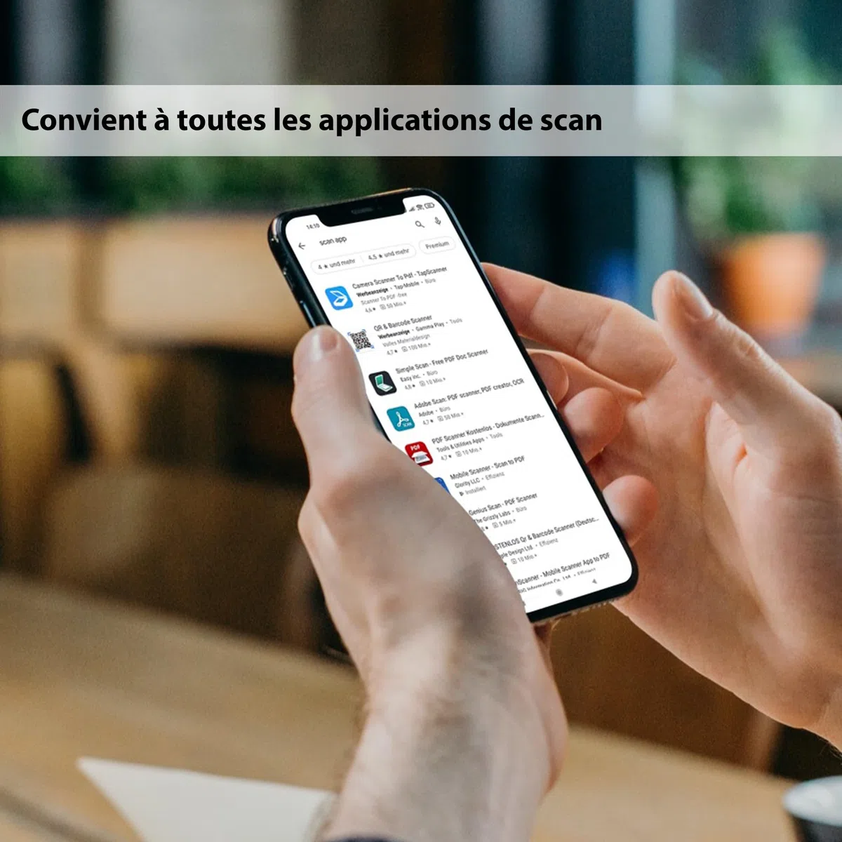Pro | scanbox Pliable | Scanner des Documents Facilement et Rapidement avec Le Smartphone | Support pour Scanner de téléphone, Boite de Scan