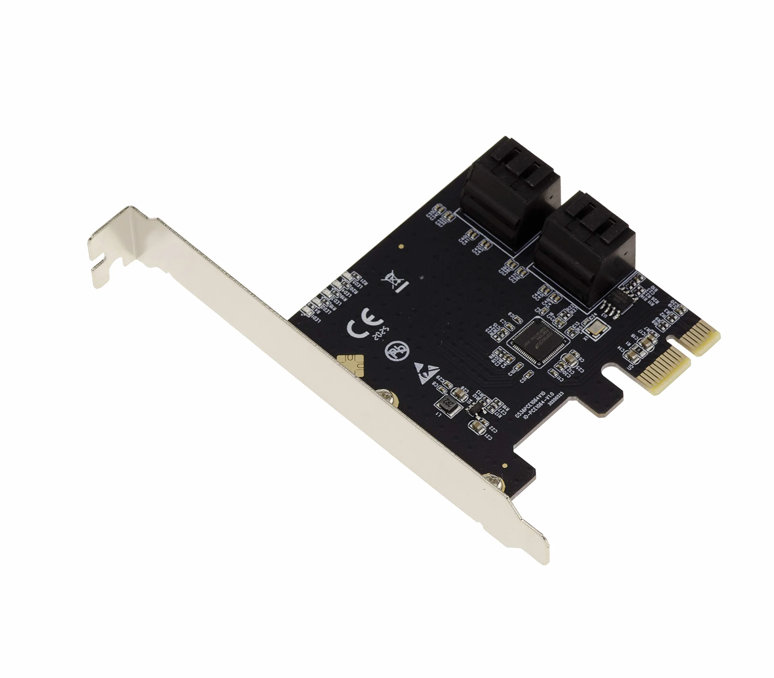 KALEA-INFORMATIQUE Carte PCIe SATA 4 Ports ASM1064 | Carte PCIe 4 ports SATA AHCI UEFI avec chipset ASM1064